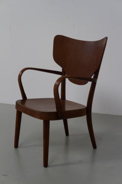 Poltrona in stile moderno danese, modello 2280, disegnata da Magnus Stephensen per Fritz Hansen, anni ’40.