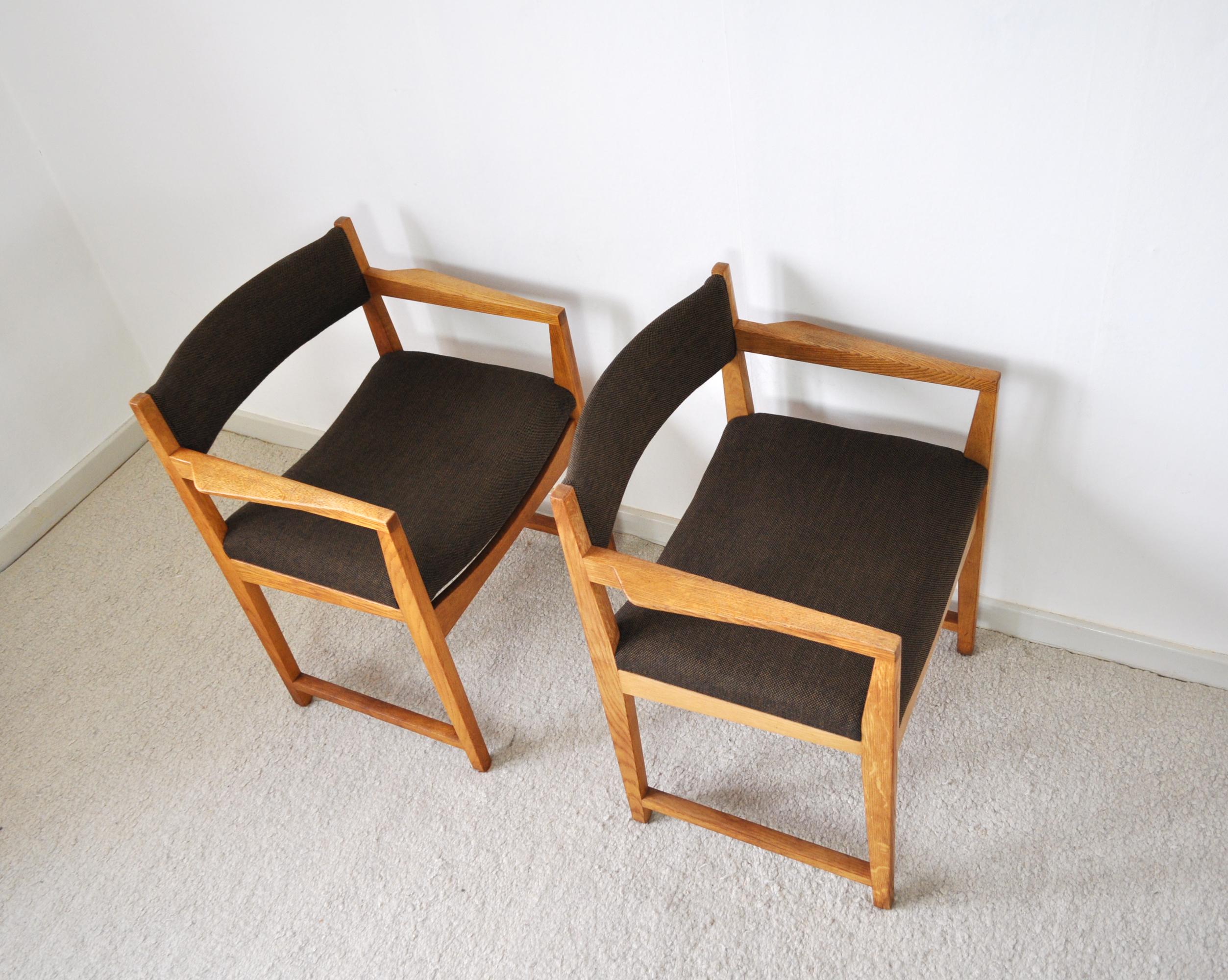 Fabric Danish Modern Armchairs by Peter Hvidt & Orla Mølgaard-Nielsen, 1950s-1960s For Sale