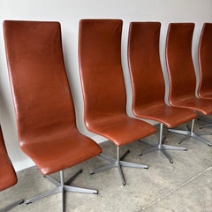 Danish Modern Arne Jacobsen Oxford Chairs by Fritz Hansen, 1960s, set of 6