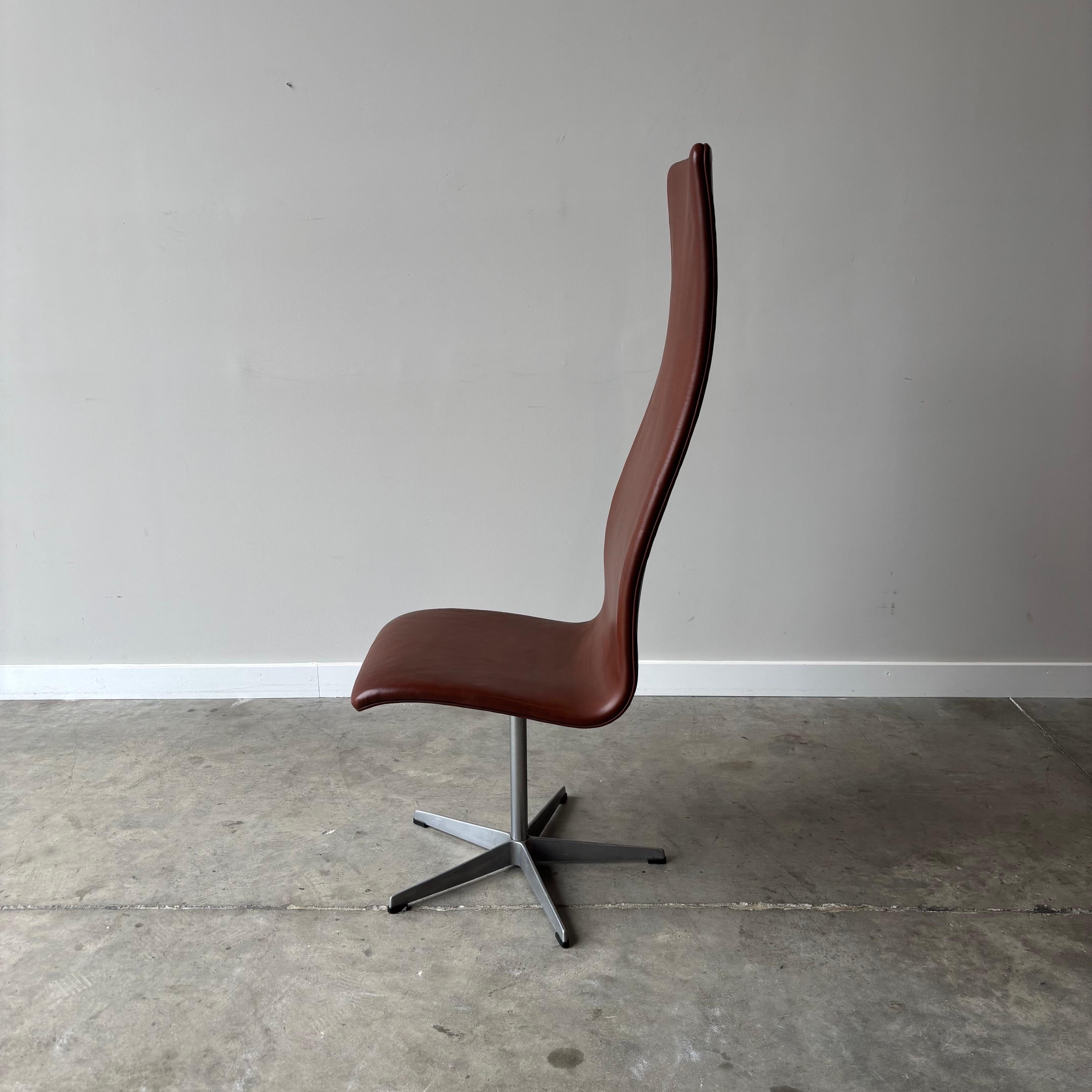 Mid-Century Modern Danish Modern Arne Jacobsen Oxford Chairs by Fritz Hansen, 1960s, set of 6 For Sale