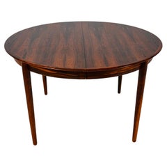 Retro Danish Modern Arne Vodder Style Rosewood Dining Table W/ 4 Leaves 