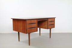 Danish Modern Arne Vodder Style Teak Desk, 1960s