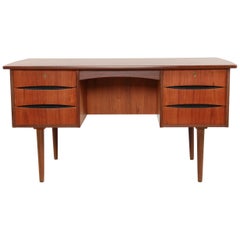 Danish Modern Arne Vodder Style Teak Desk, 1960s