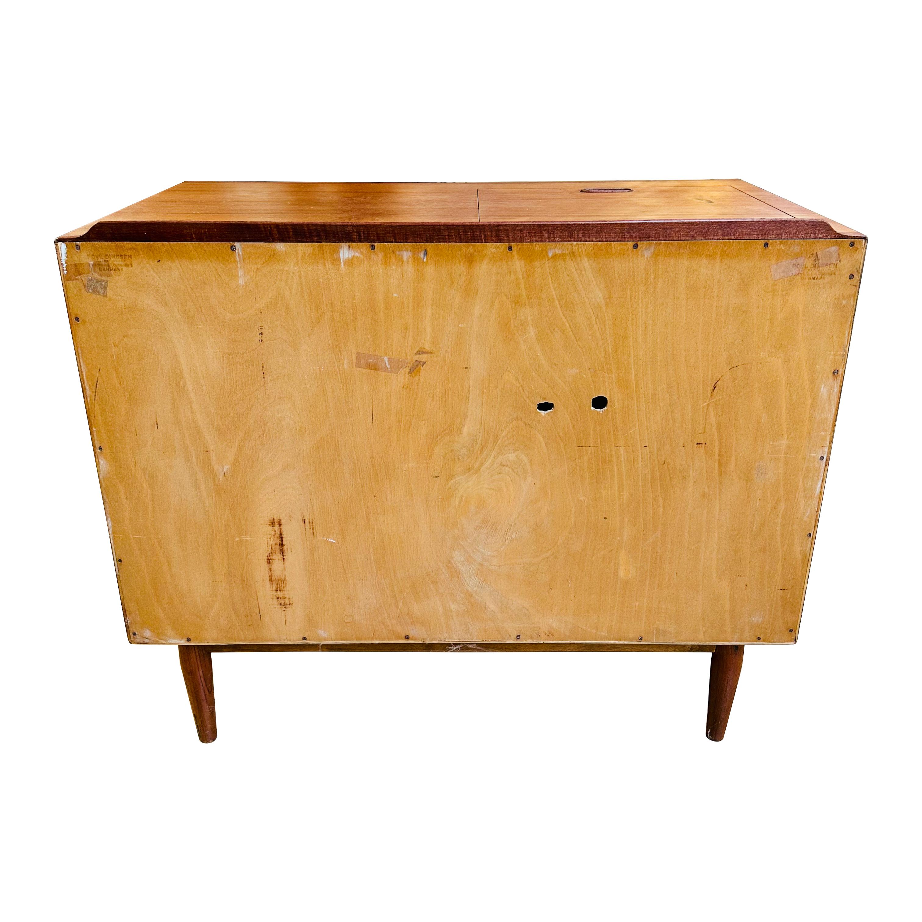 Danish Modern Arne Vodder Teak Hi-Fi Cabinet with Tambour Door 6