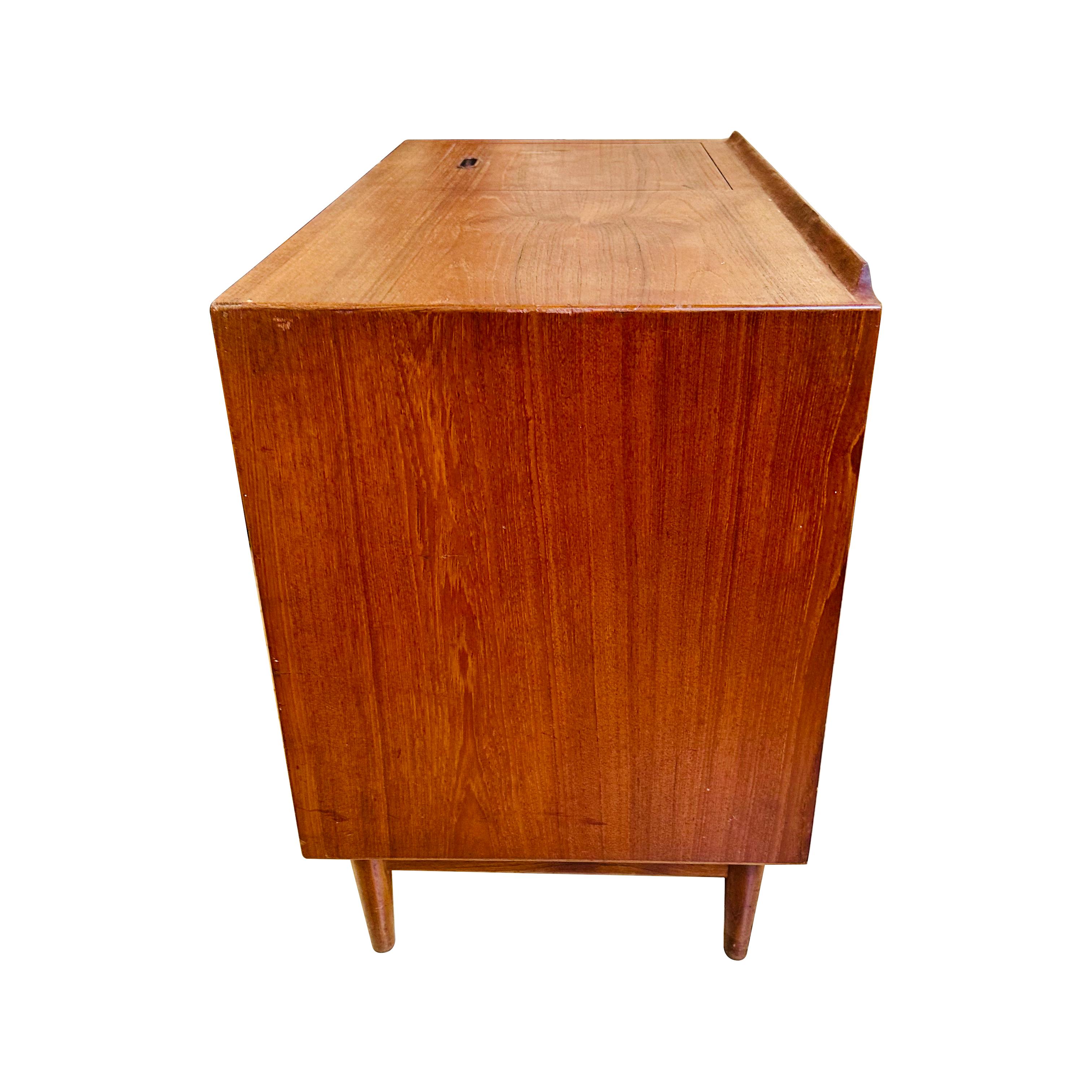 Danish Modern Arne Vodder Teak Hi-Fi Cabinet with Tambour Door 4