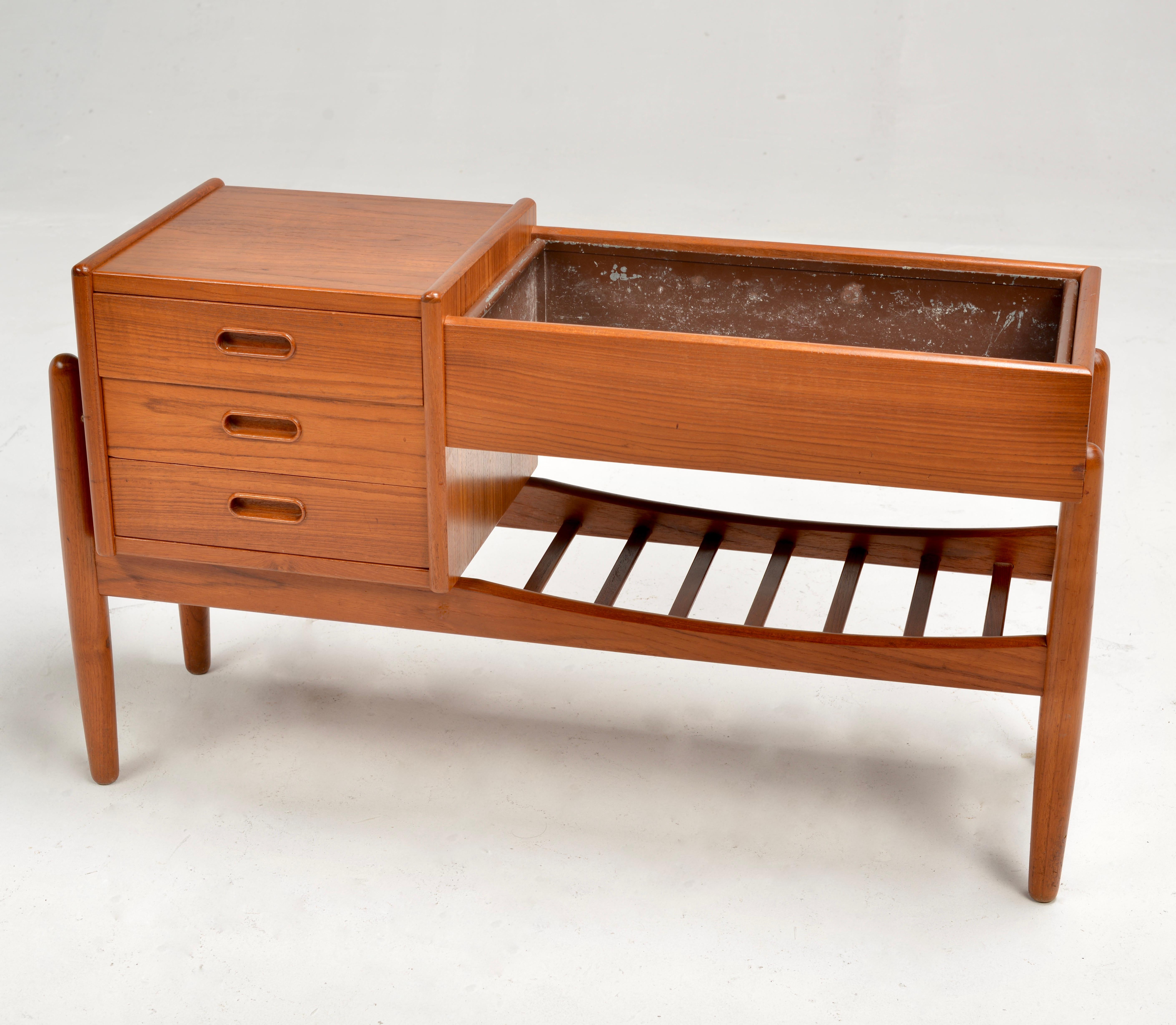 Métal Jardinière danoise moderne Arne Wahl Iversen modèle n° 36 en vente
