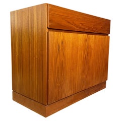 Danish Modern Arne Wahl Iversen Teak Chest with One Large Top Drawer & Storage