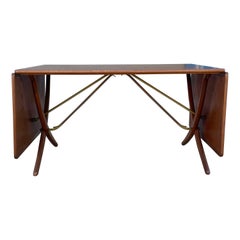 Danish Modern AT-304 Teak and Oak Dining Table by Hans J. Wegner