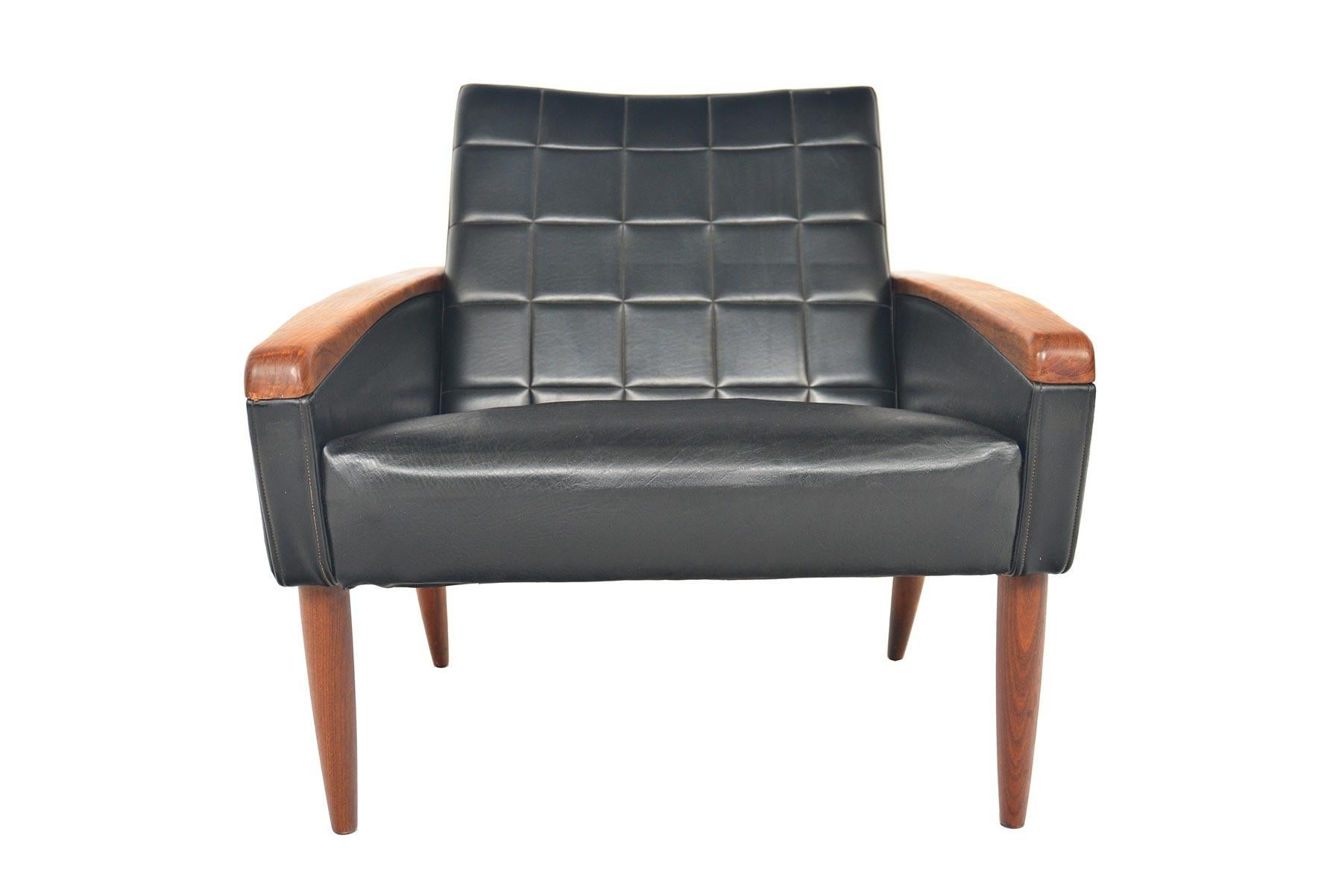 Danish Modern Atomic Teak Midcentury Lounge Chair In Good Condition In Berkeley, CA