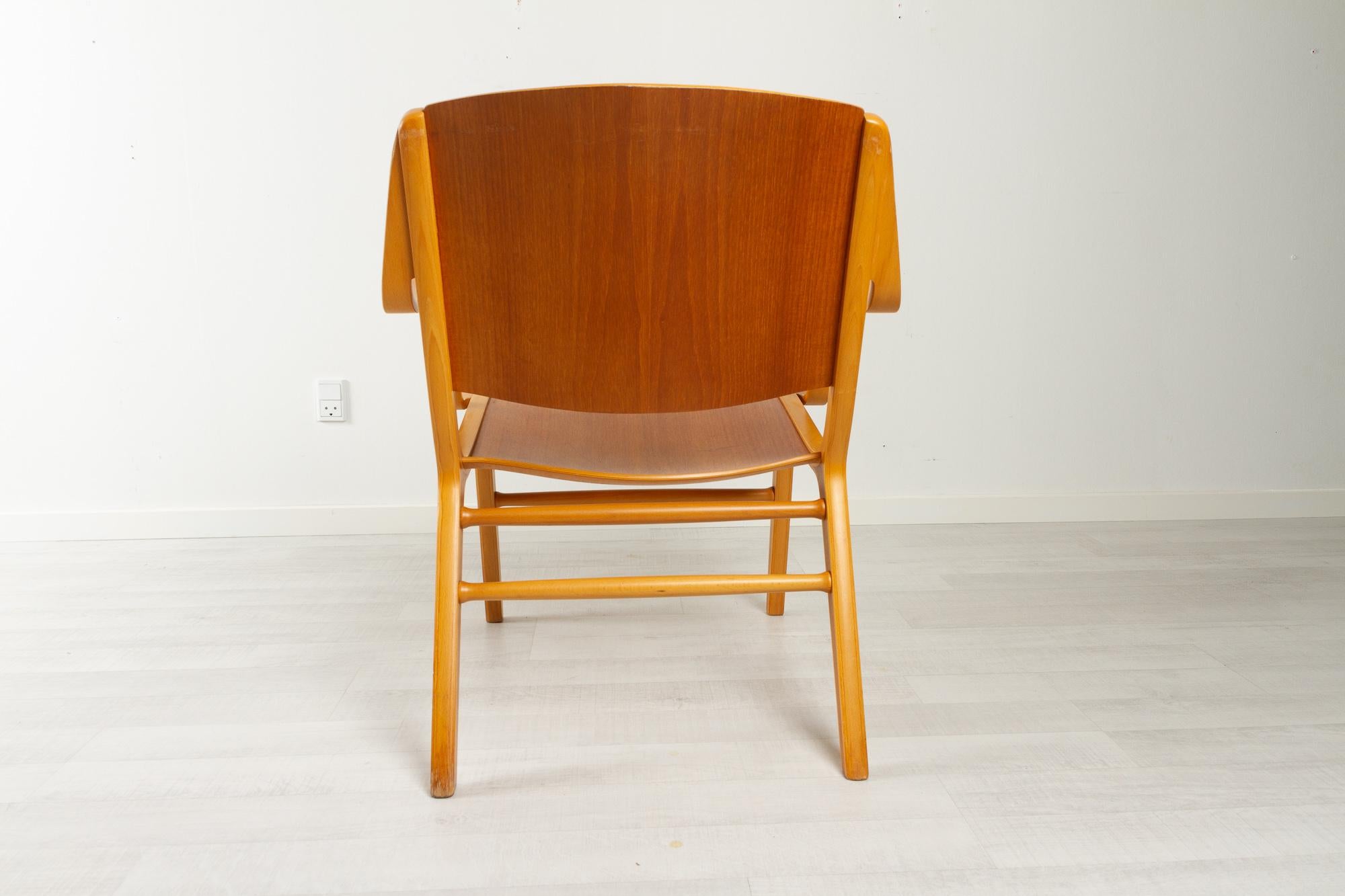 Beech Danish Modern Axe Chair by Hvidt & Mølgaard, 1960s