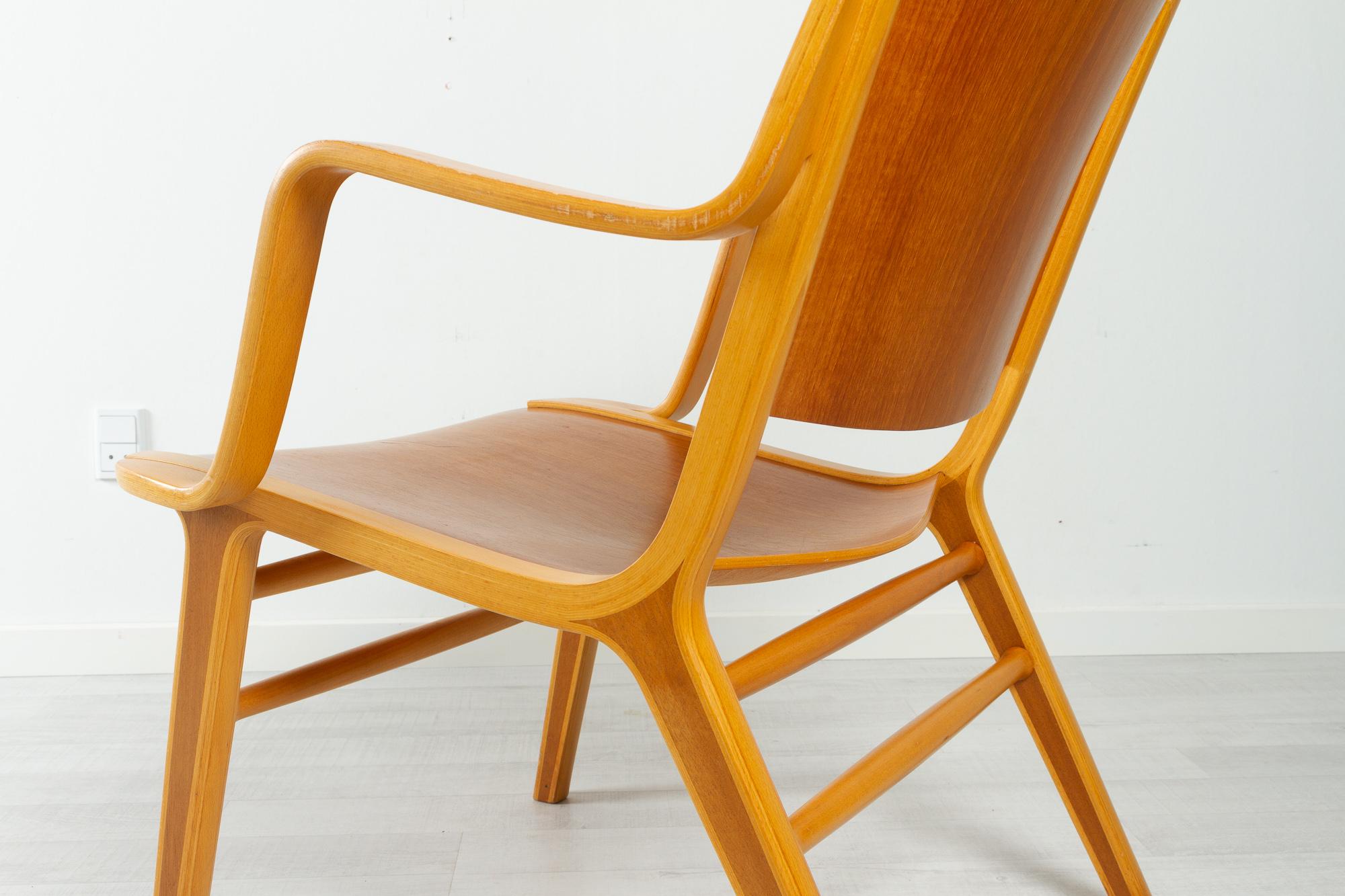 Danish Modern Axe Chair by Hvidt & Mølgaard, 1960s 1