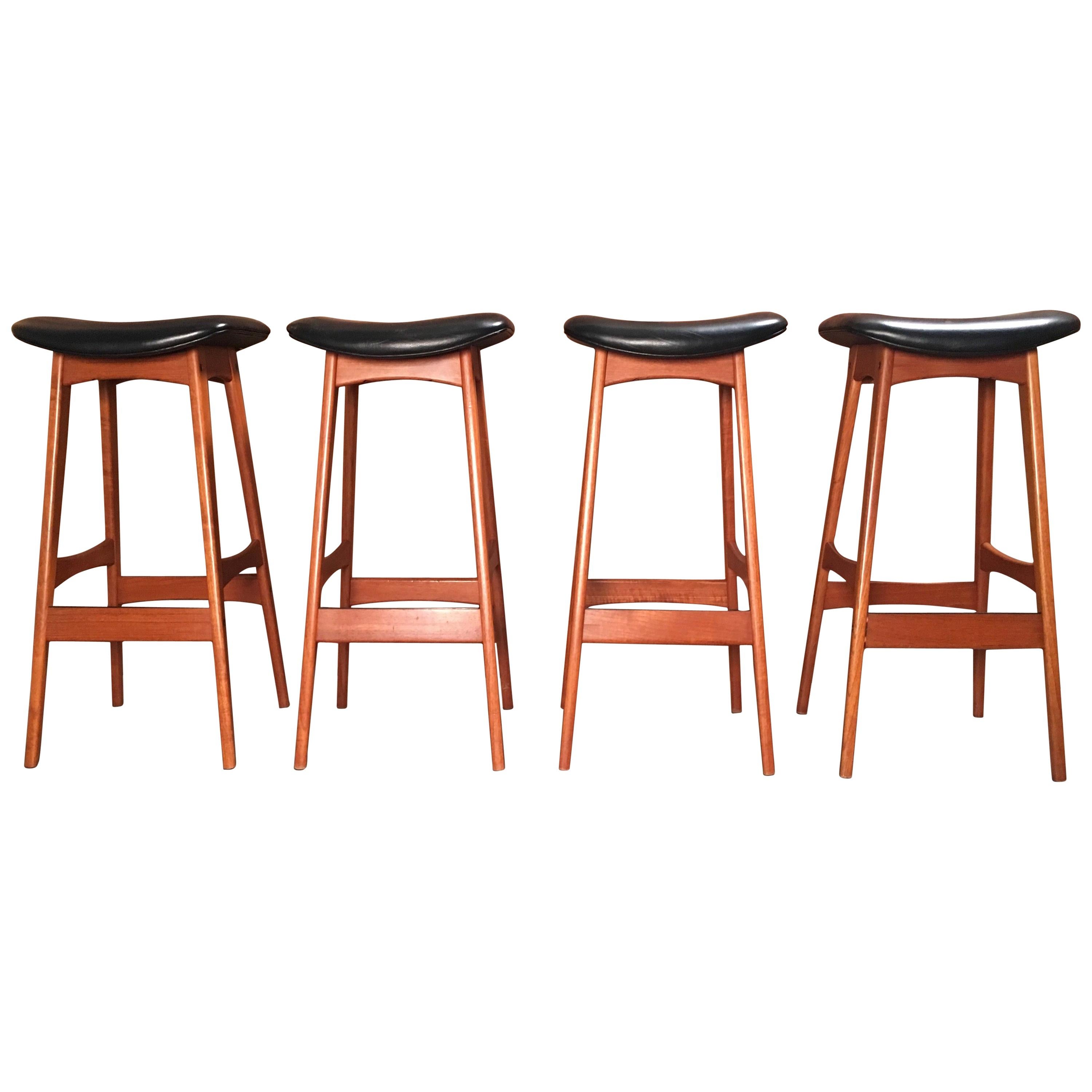 Danish Modern Bar Stools by Johannes Andersen