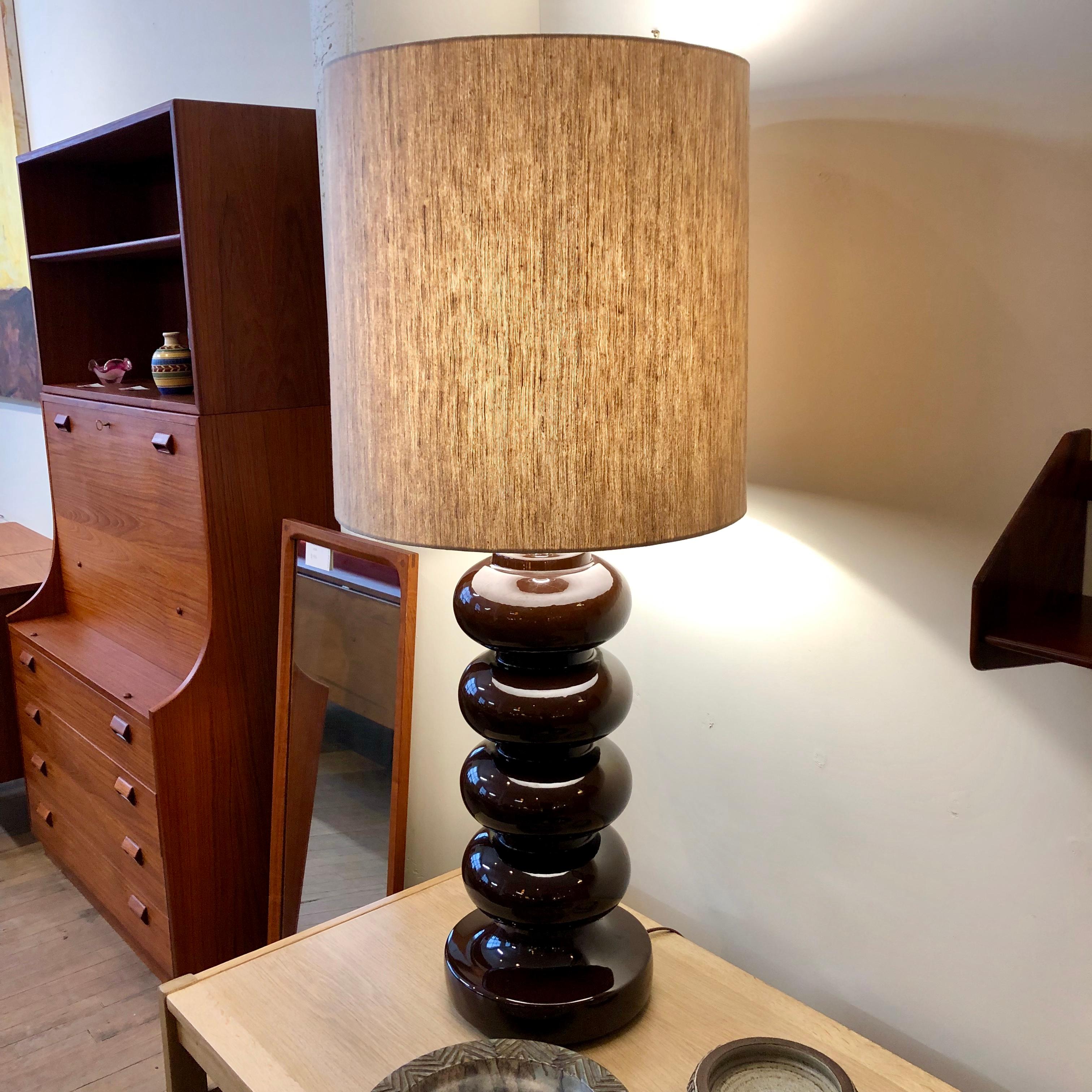 Scandinavian Modern Danish Modern 'Beaded' Table Lamp For Sale