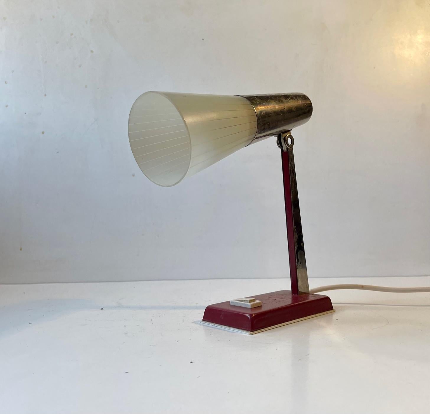 Mid-20th Century Danish Modern Bedside Table Lamp by Ernest Voss, 1950s For Sale