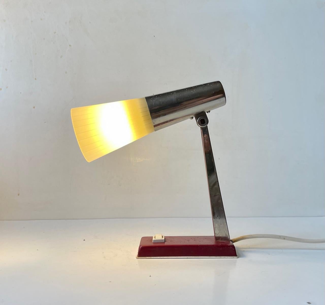 Danish Modern Bedside Table Lamp by Ernest Voss, 1950s For Sale 1