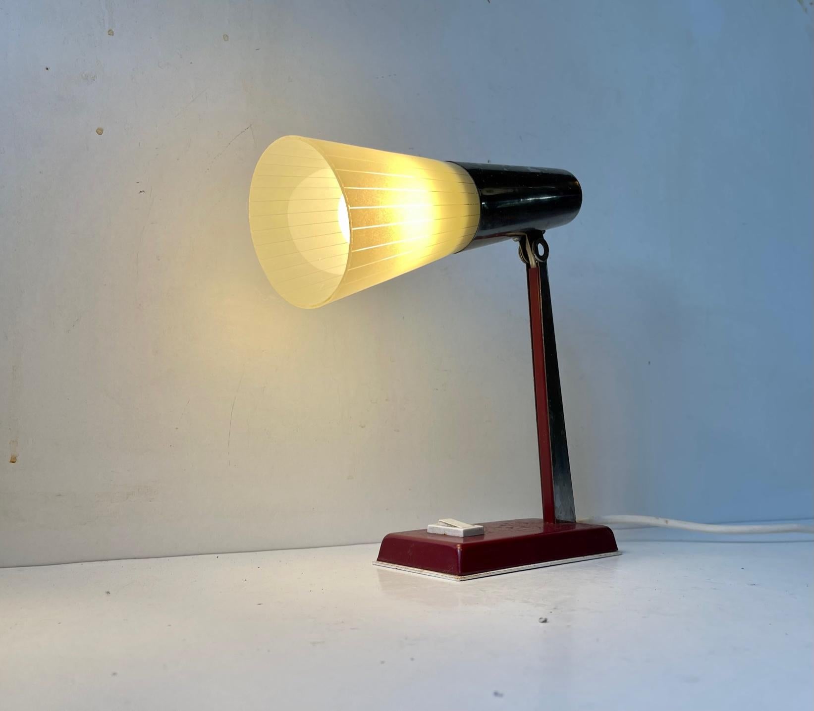 Danish Modern Bedside Table Lamp by Ernest Voss, 1950s For Sale 2