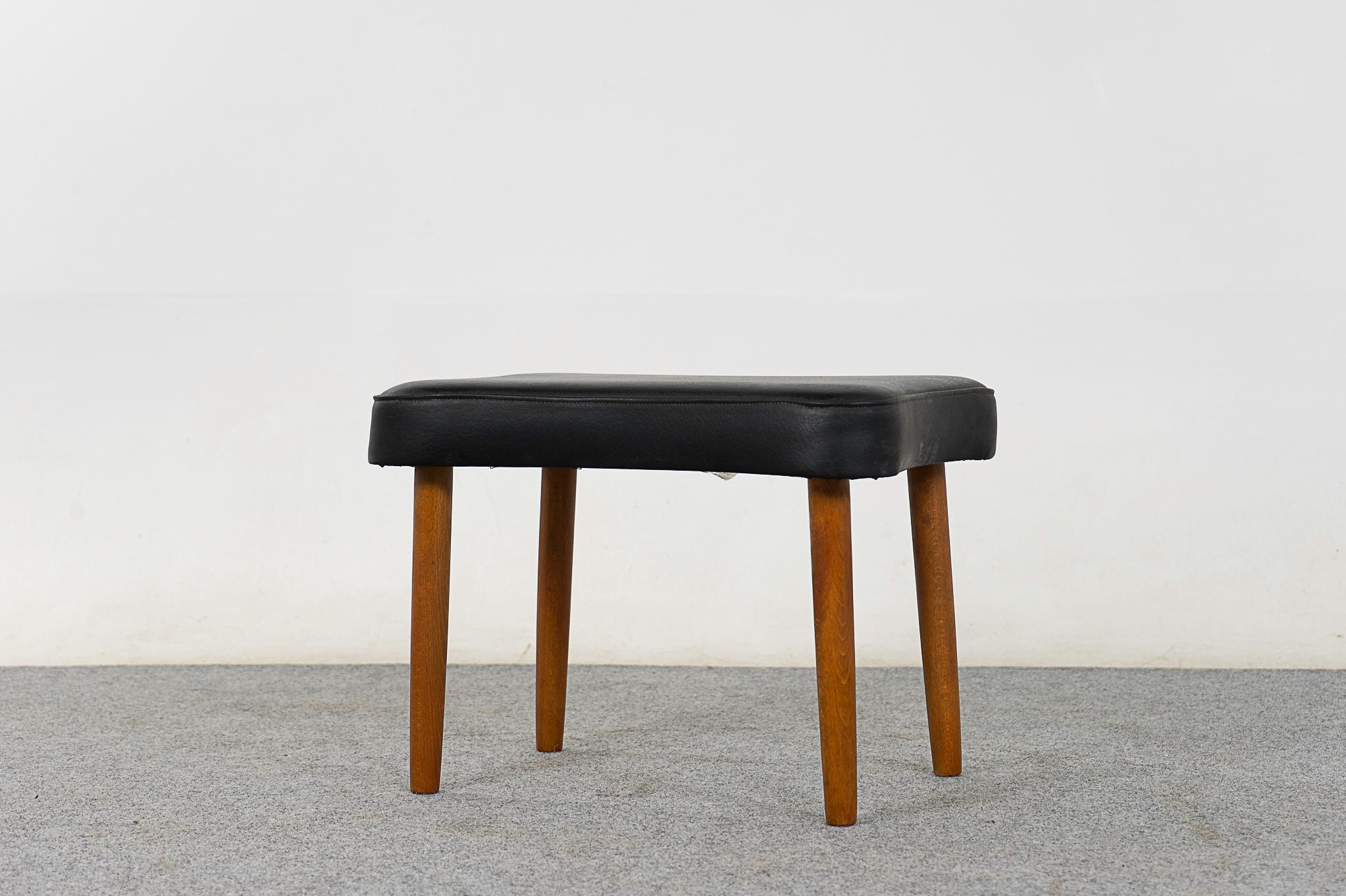 Danish Modern Beech Footstool For Sale 1