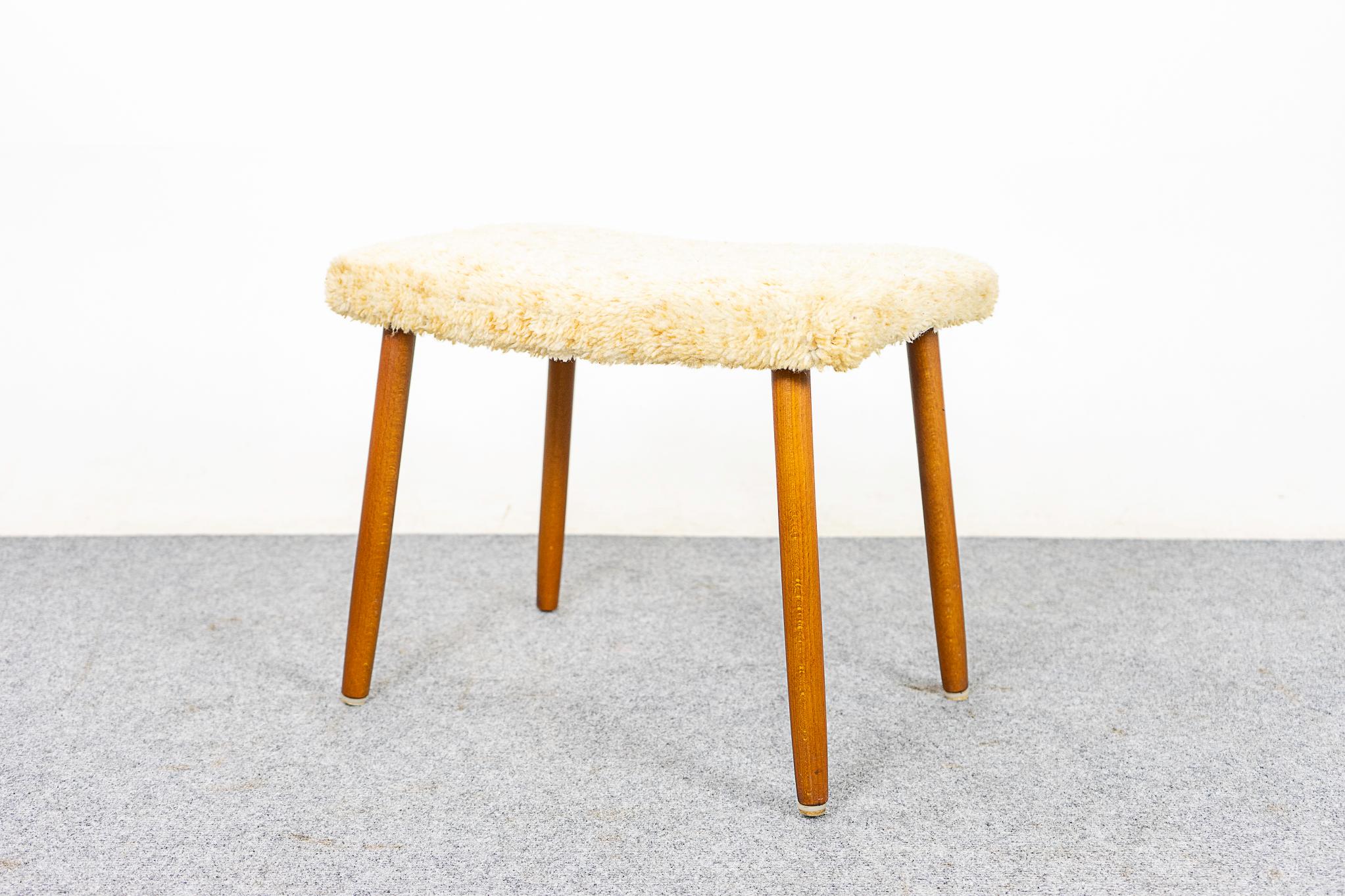 Danish Modern Beech Footstool For Sale 2