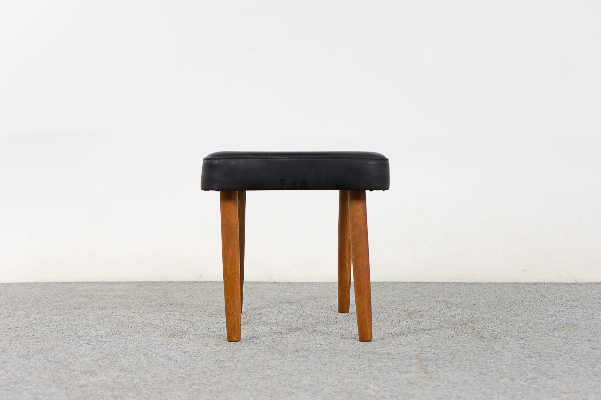 Danish Modern Beech Footstool For Sale 3