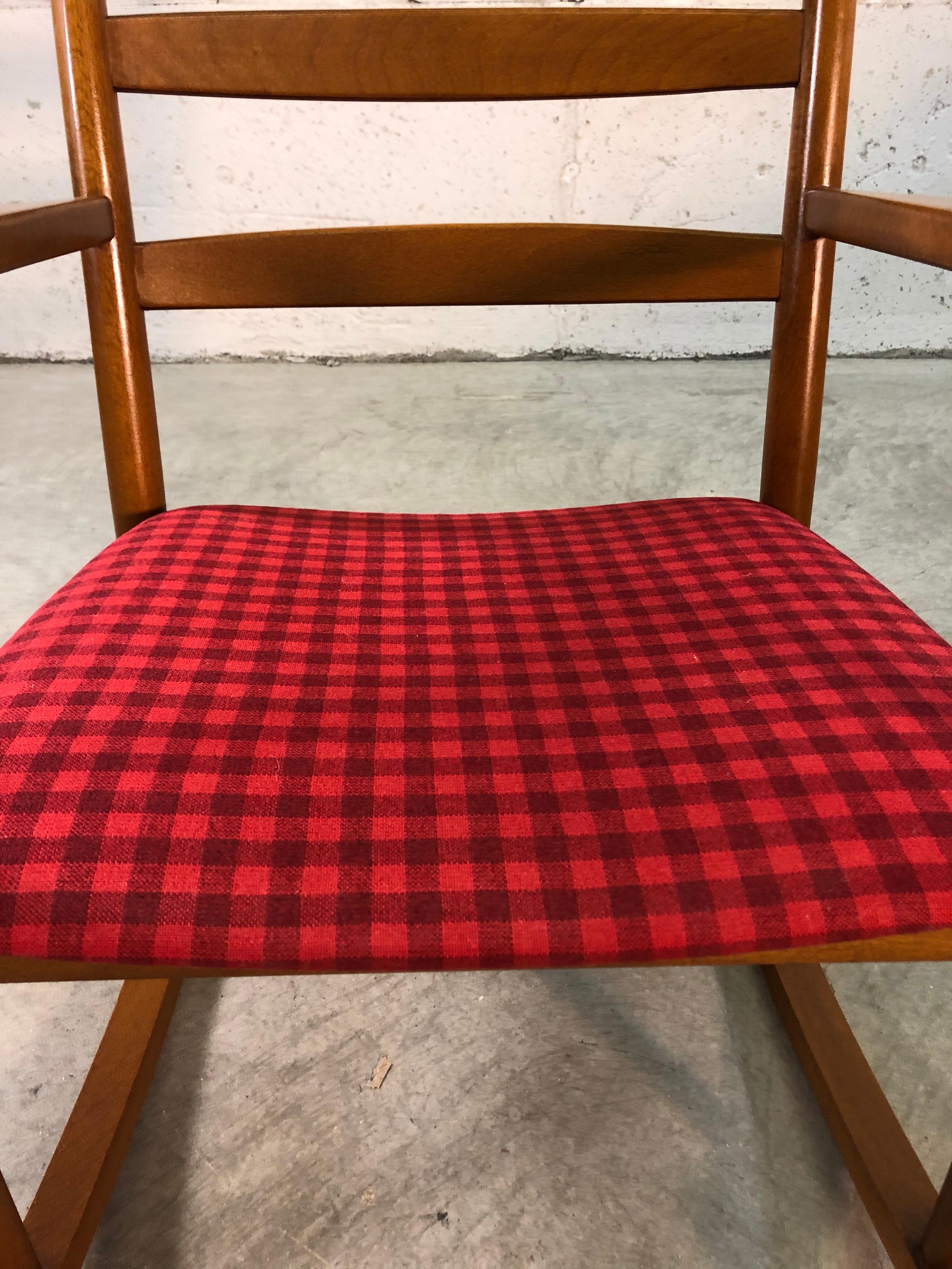 Danish Modern Beechwood Rocking Chair by Niels Eilersen For Sale 5