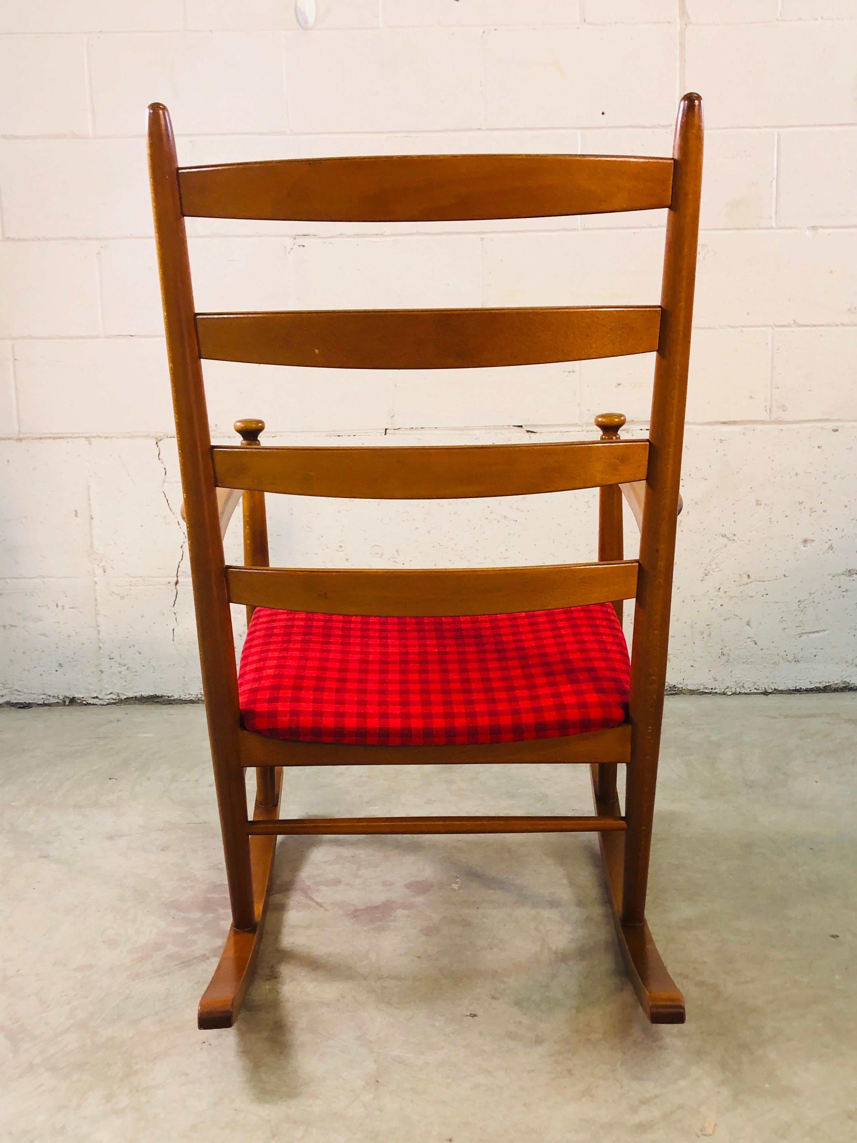 Scandinavian Modern Danish Modern Beechwood Rocking Chair by Niels Eilersen For Sale