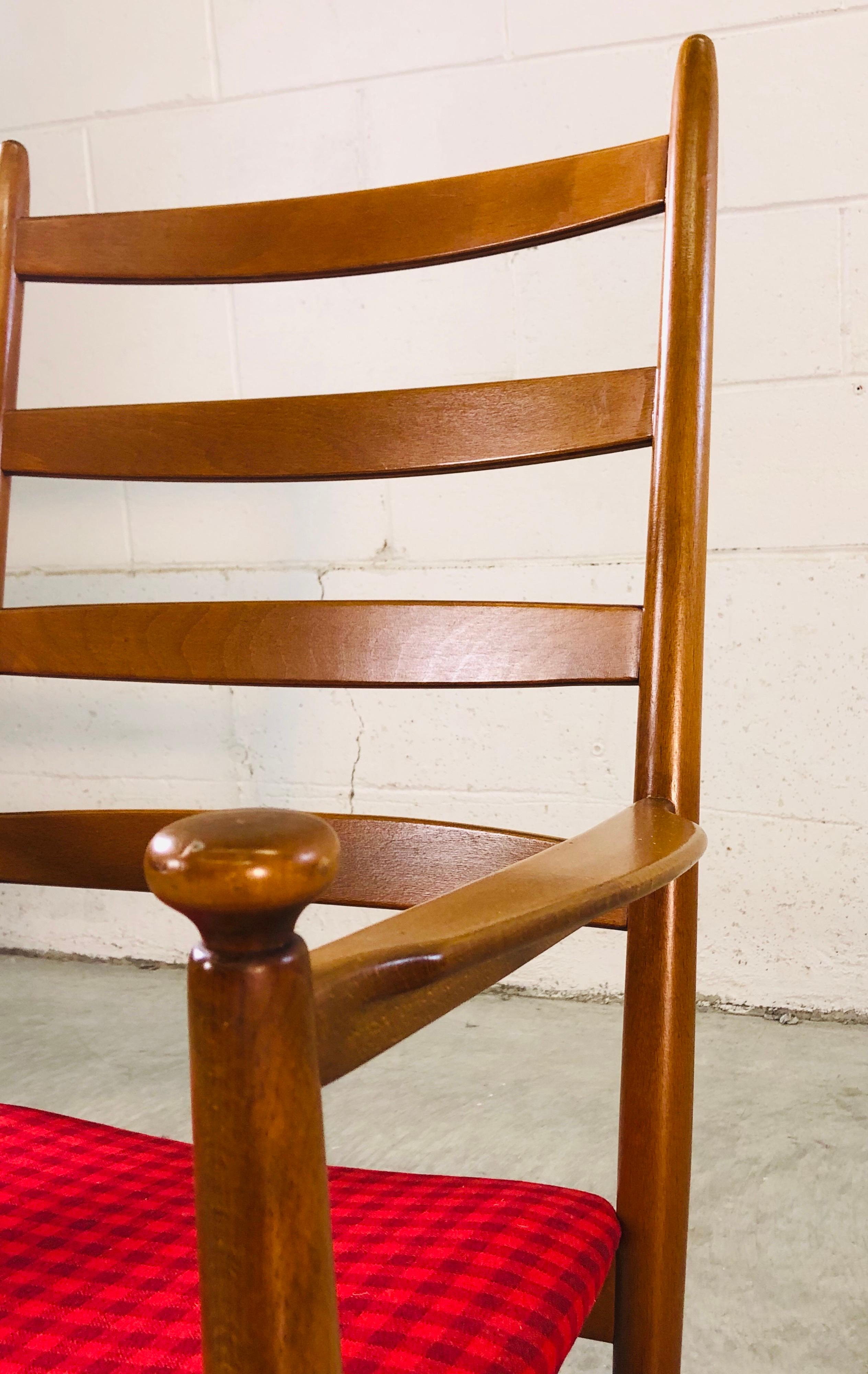 20th Century Danish Modern Beechwood Rocking Chair by Niels Eilersen For Sale