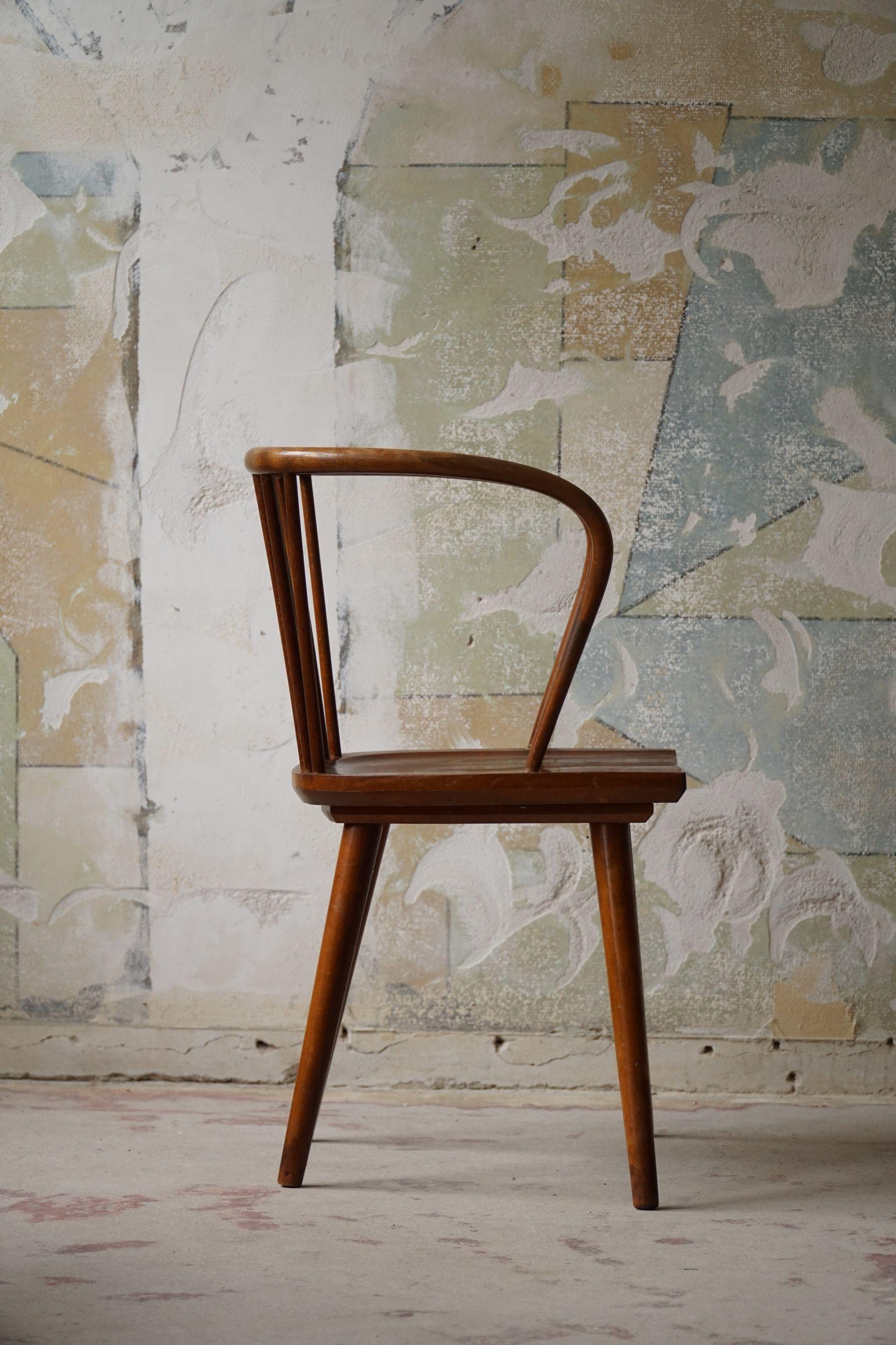 Danish Modern Bentwood Armchair in Beech, in the Style of Karl Schrøder, 1950s  9