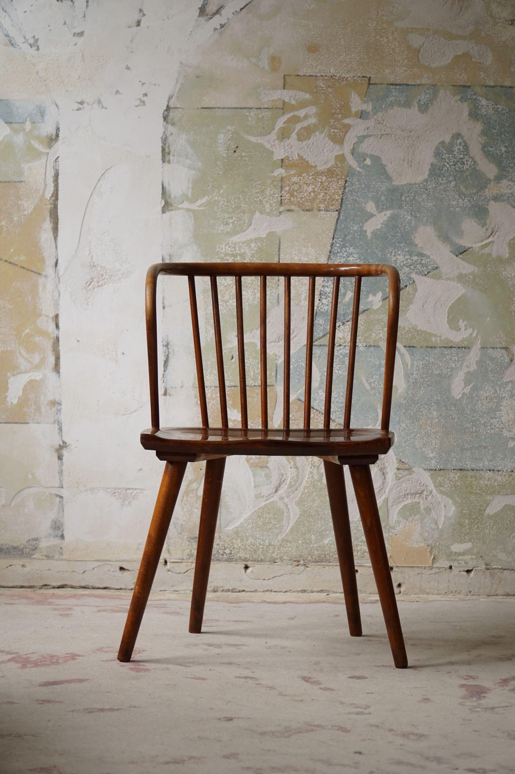 Danish Modern Bentwood Armchair in Beech, in the Style of Karl Schrøder, 1950s  10