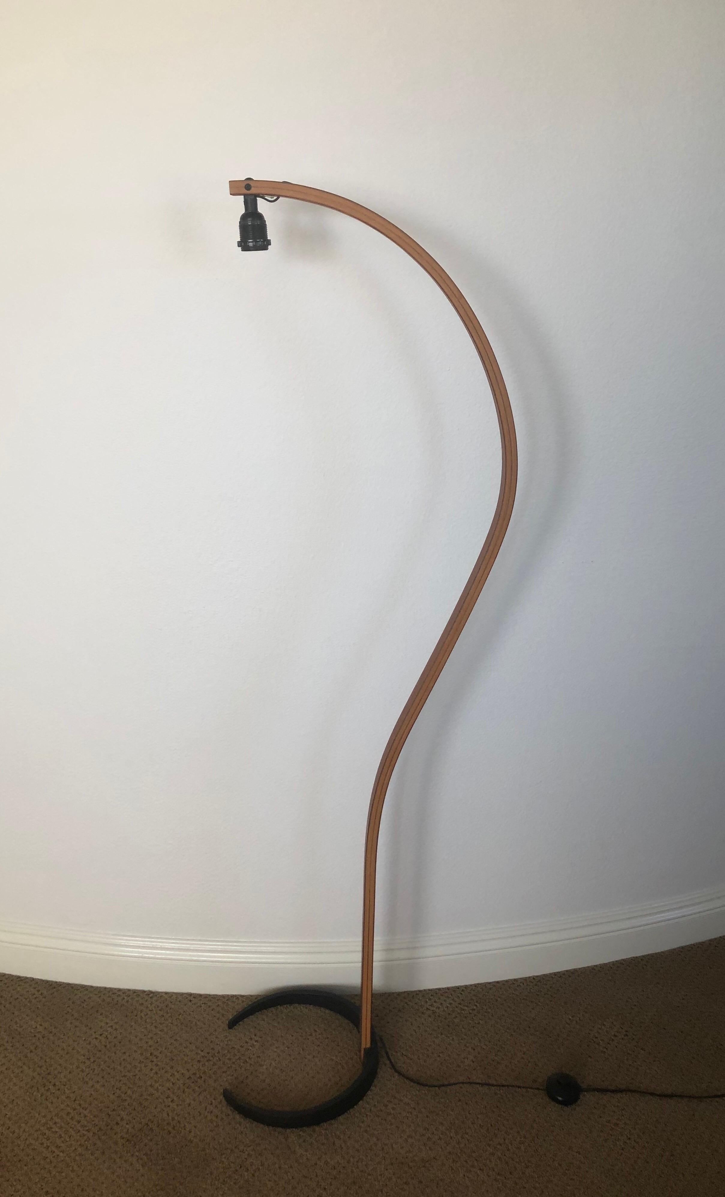Danish Modern Bentwood Floor Lamp by Caprani Light AS In Good Condition In San Diego, CA