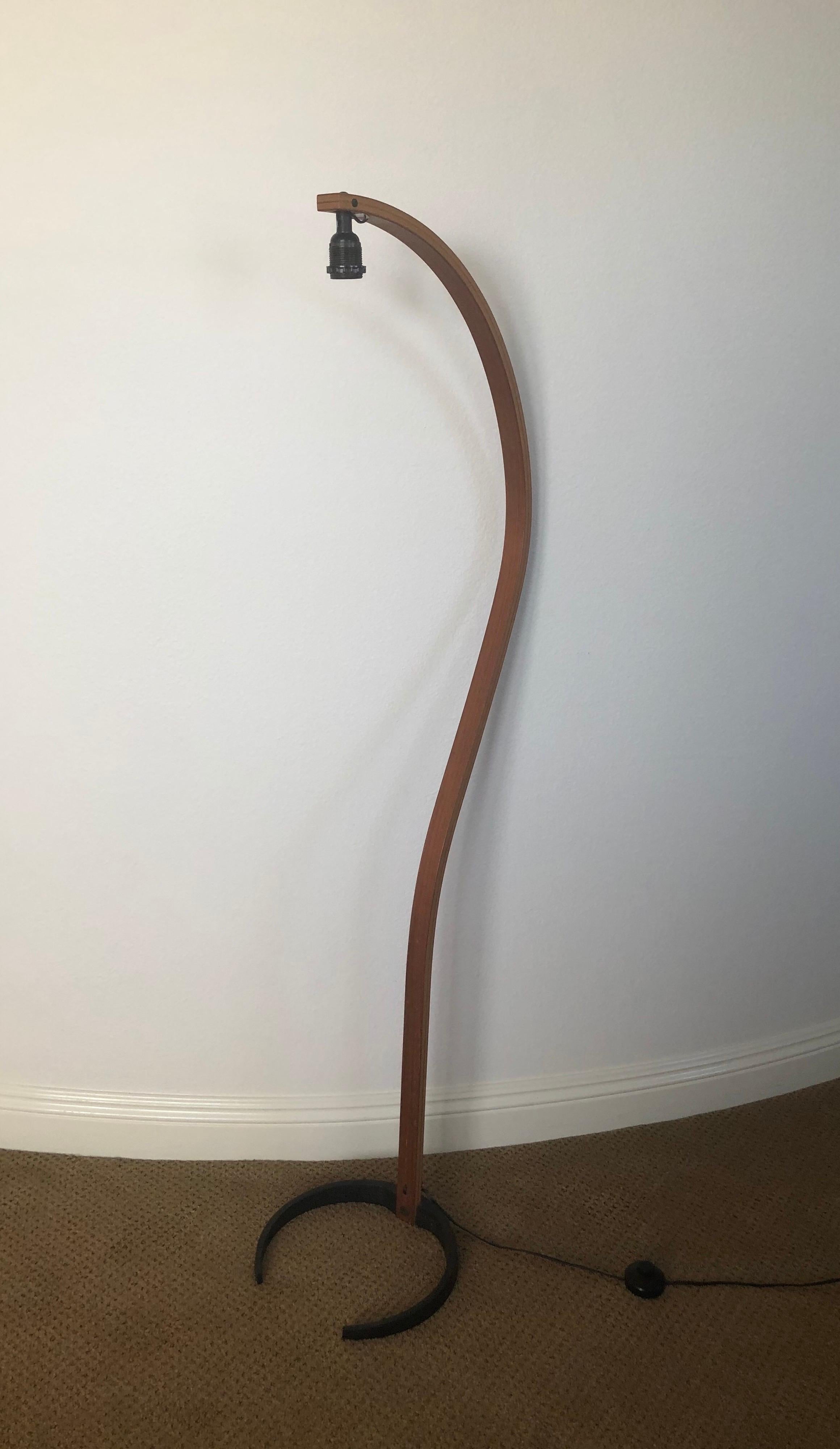 Danish Modern Bentwood Floor Lamp by Caprani Light AS 1