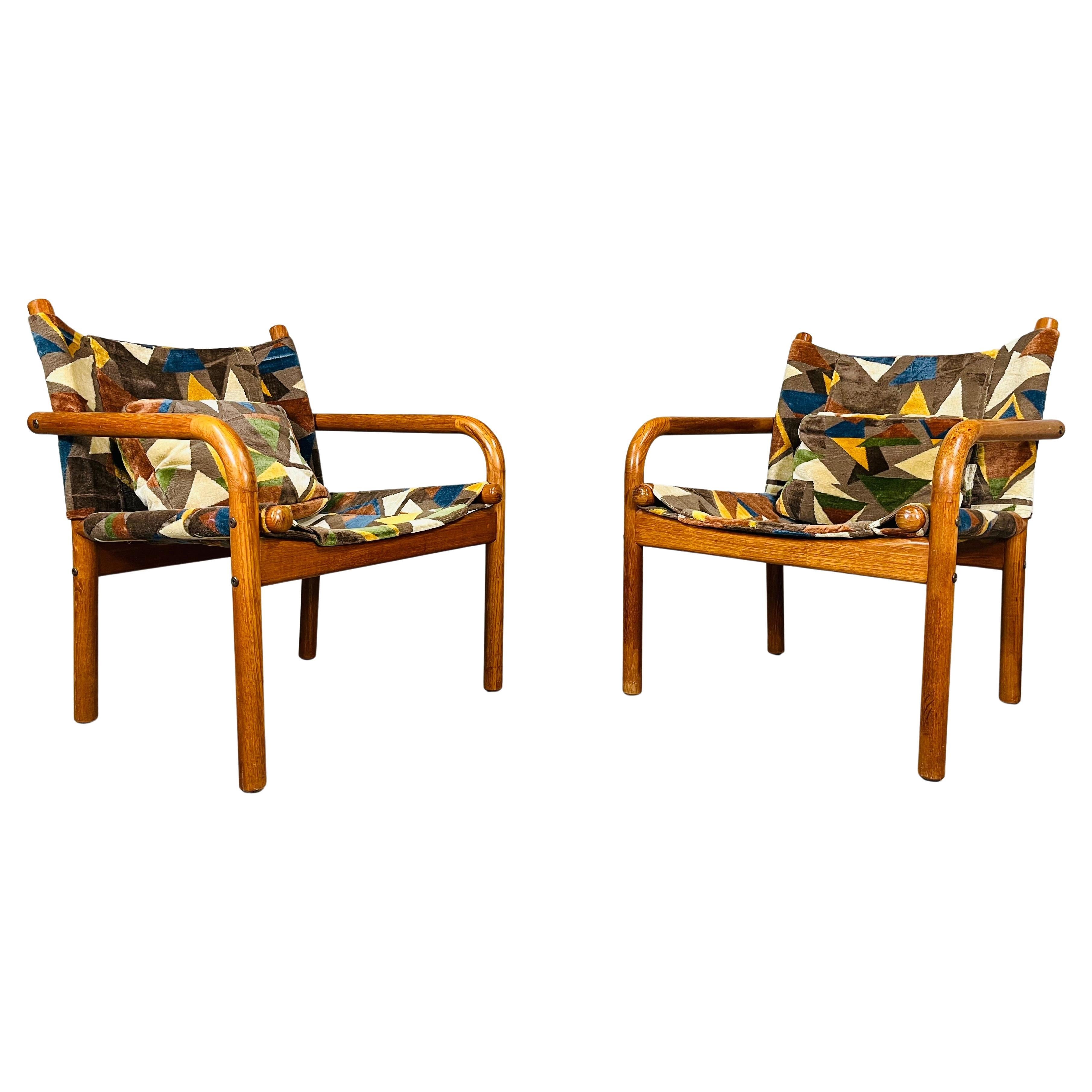 Chaises modernes danoises en bois courbé de Bernstorffsminde Mobelfabrik Circa 1970 en vente