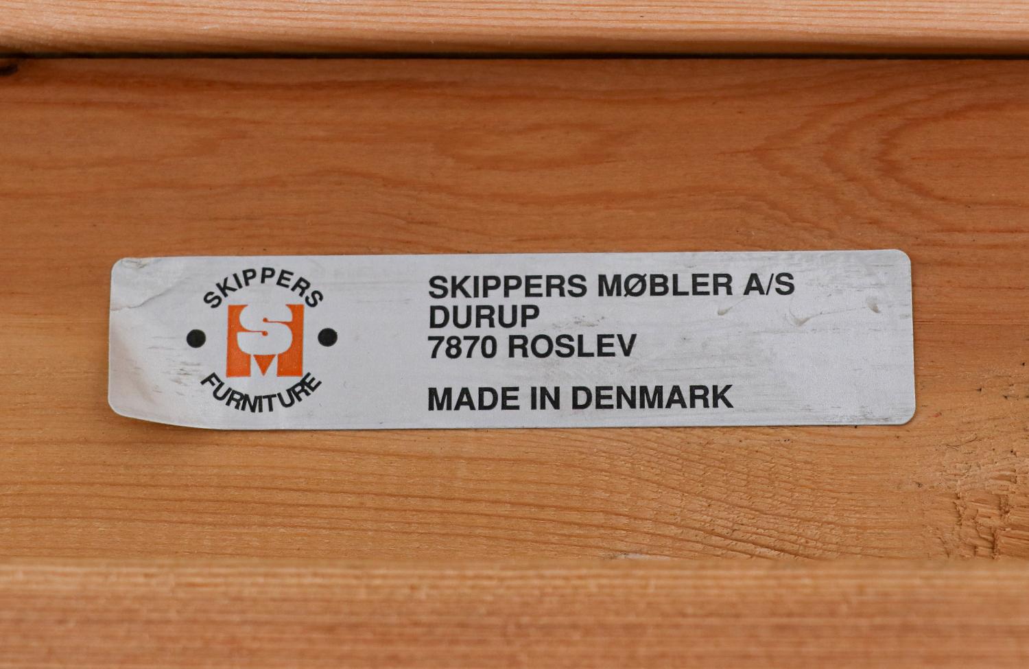 Danish Modern Black Leather 3-Seater Sofa by Svend Skipper 5