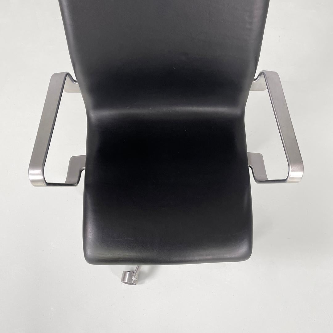 Danish modern black office chair Oxford by Arne Jacobsen for Fritz Hansen, 2004 For Sale 2