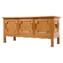 Danish Modern Blanket Trunk in Oak, Attributed to Henning Kjærnulf