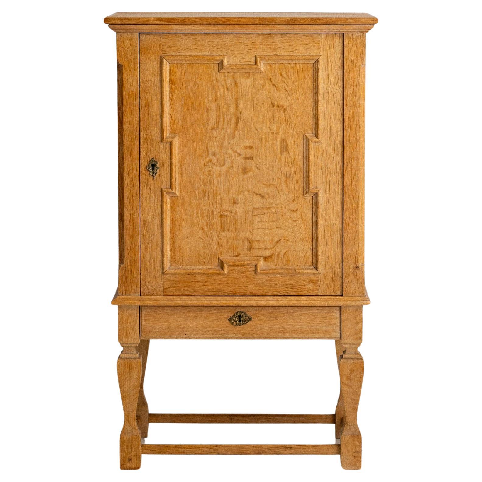 Danish Modern Blonde Oak Cabinet