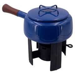 Vintage Danish Modern Blue Dansk Fondue Pot Designed by Quistgaard Early Production