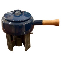 Vintage Danish Modern Blue Dansk Fondue Pot Designed by Quistgaard NOS