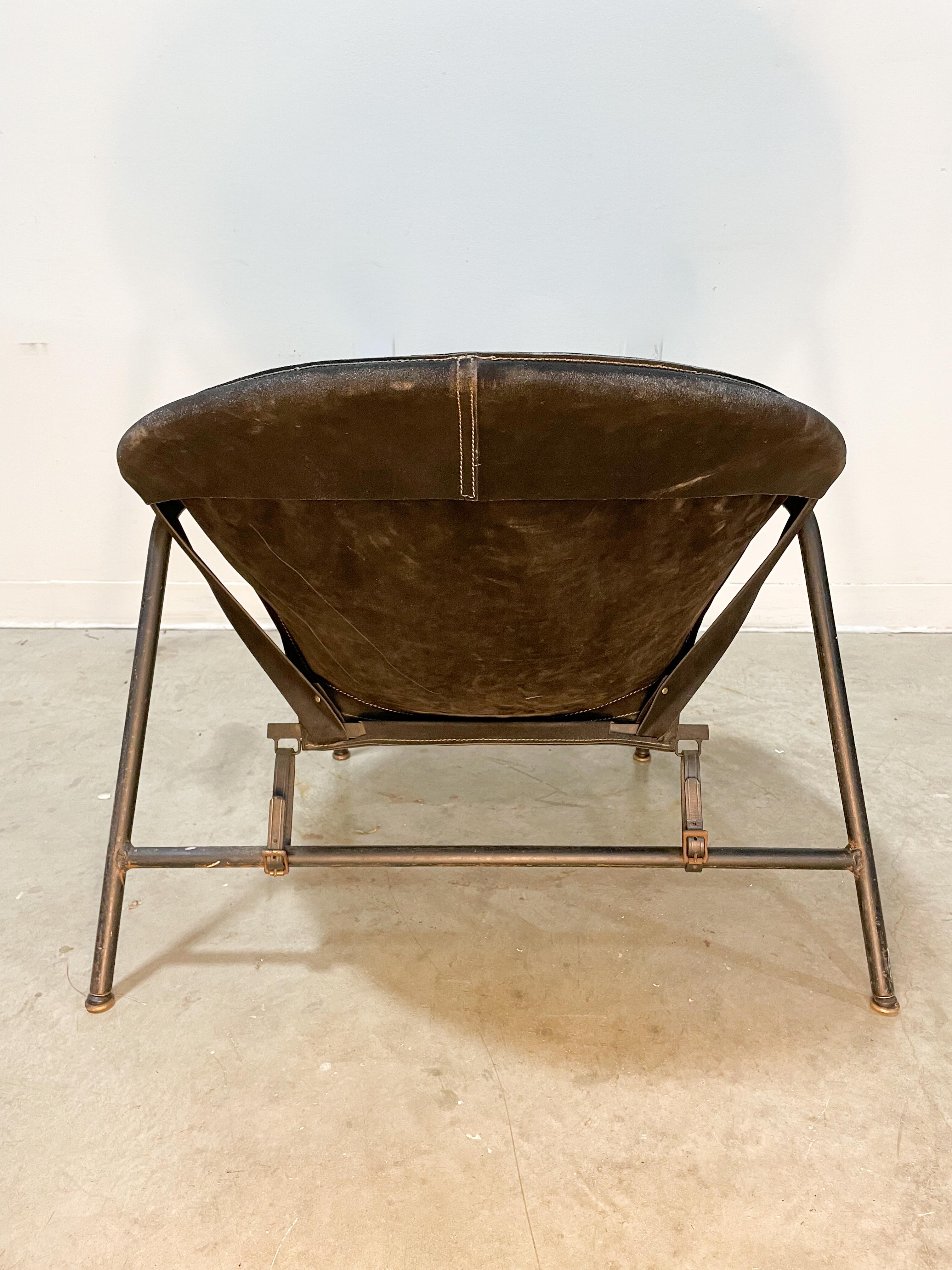 Dänischer moderner BO 360 Sling Chair aus Wildleder von Erik Ole Jorgensen im Zustand „Gut“ im Angebot in Kalamazoo, MI