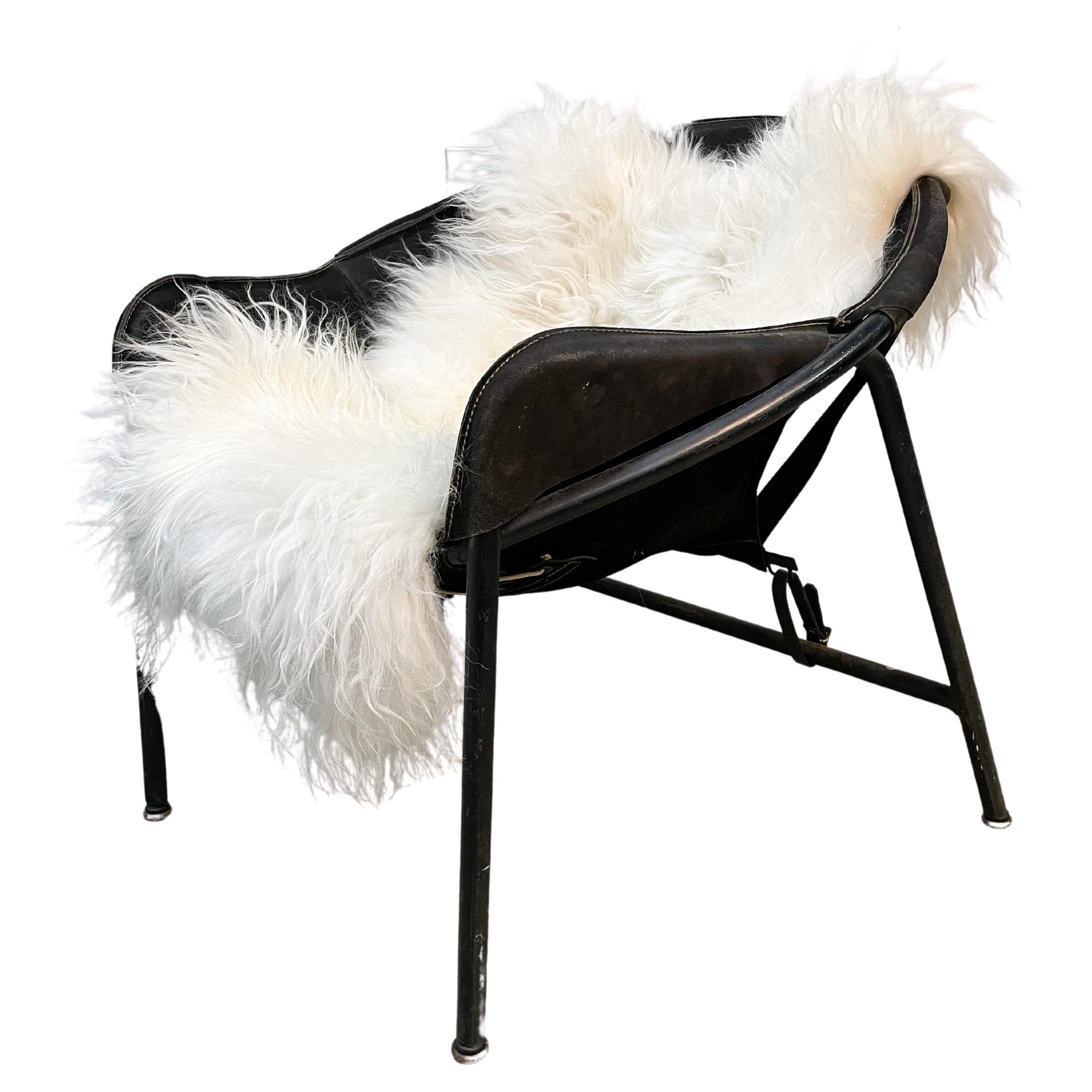 Danish Modern BO 360 Suede Sling Chair by Erik Ole Jorgensen For Sale