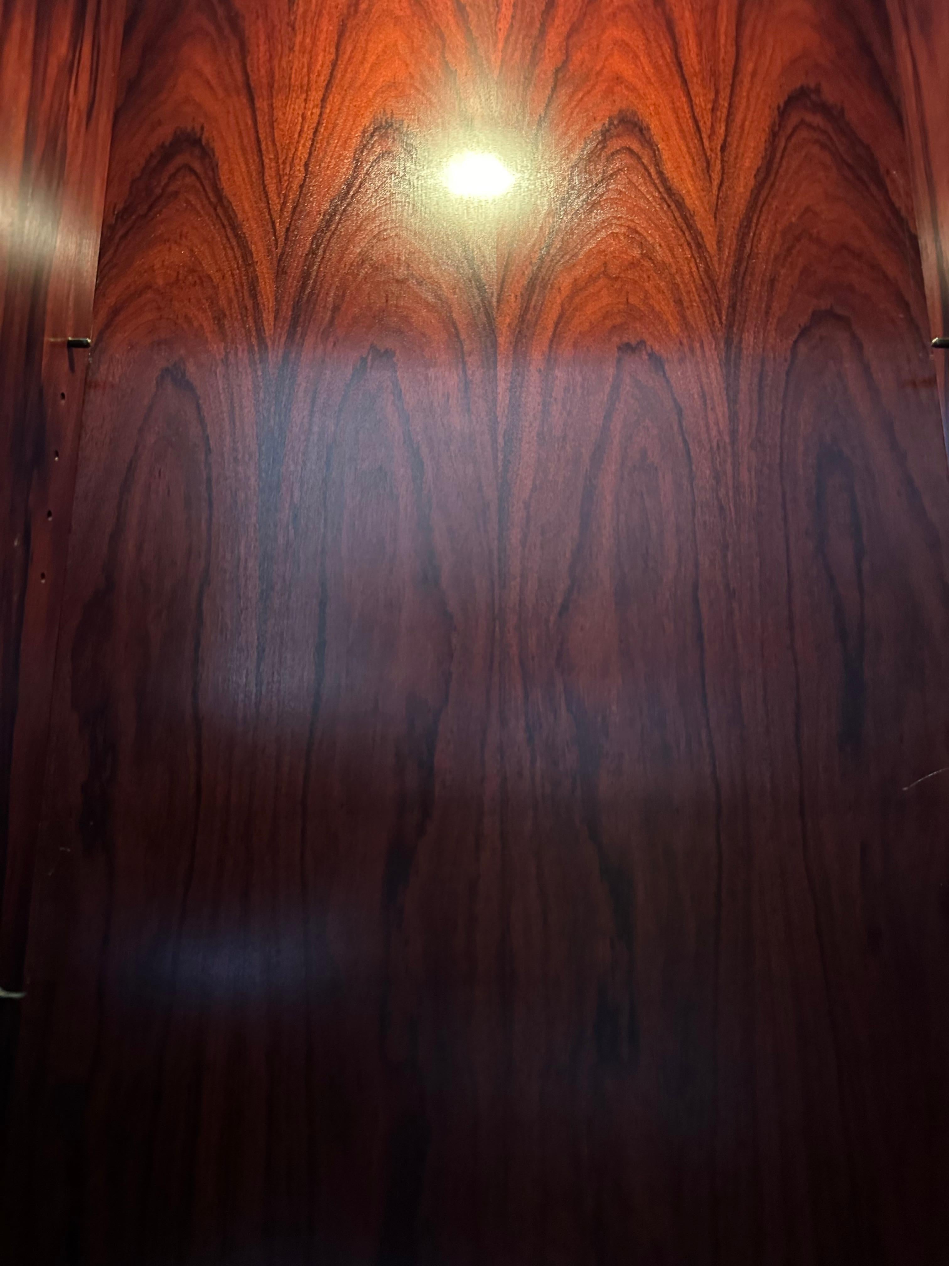 Danish Modern Bookcase Cabinet in Brazilian Rosewood 6