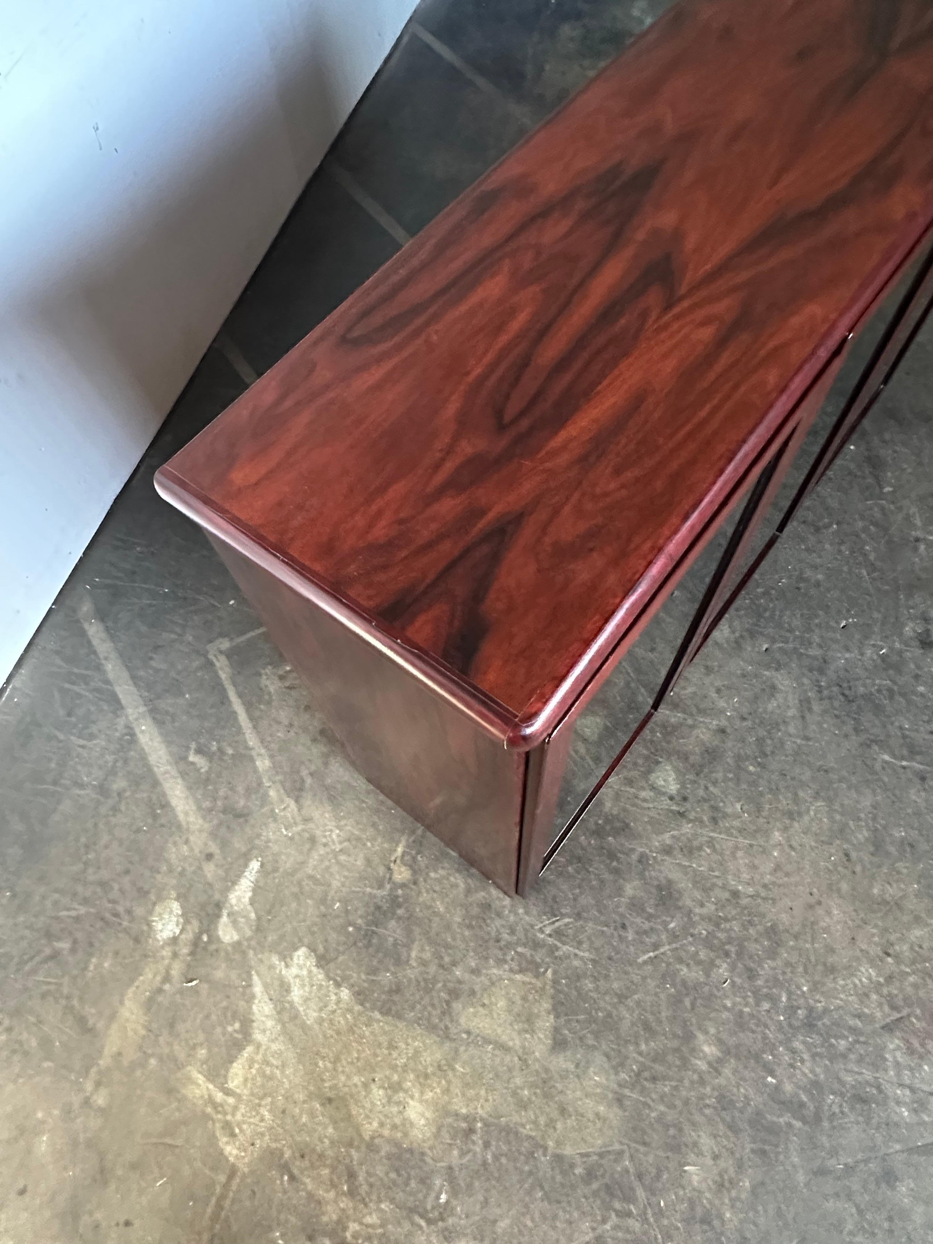 20th Century Danish Modern Bookcase Cabinet in Brazilian Rosewood