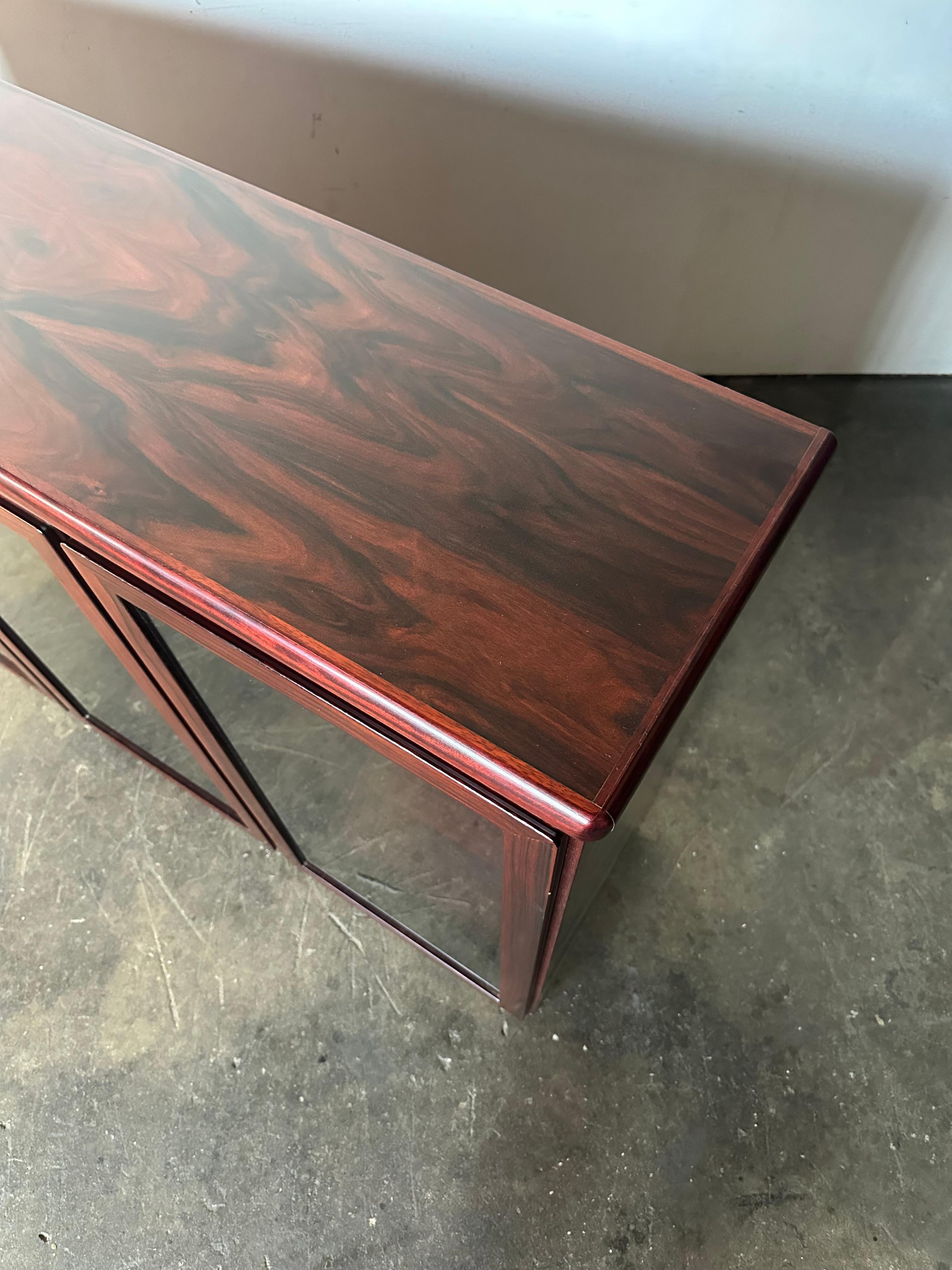 Danish Modern Bookcase Cabinet in Brazilian Rosewood 3