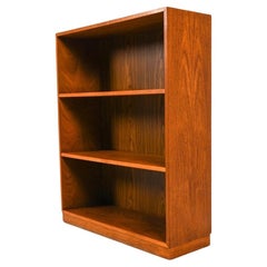 Dänisches Modernes Bücherregal aus Teakholz mit verstellbaren Einlegeböden
