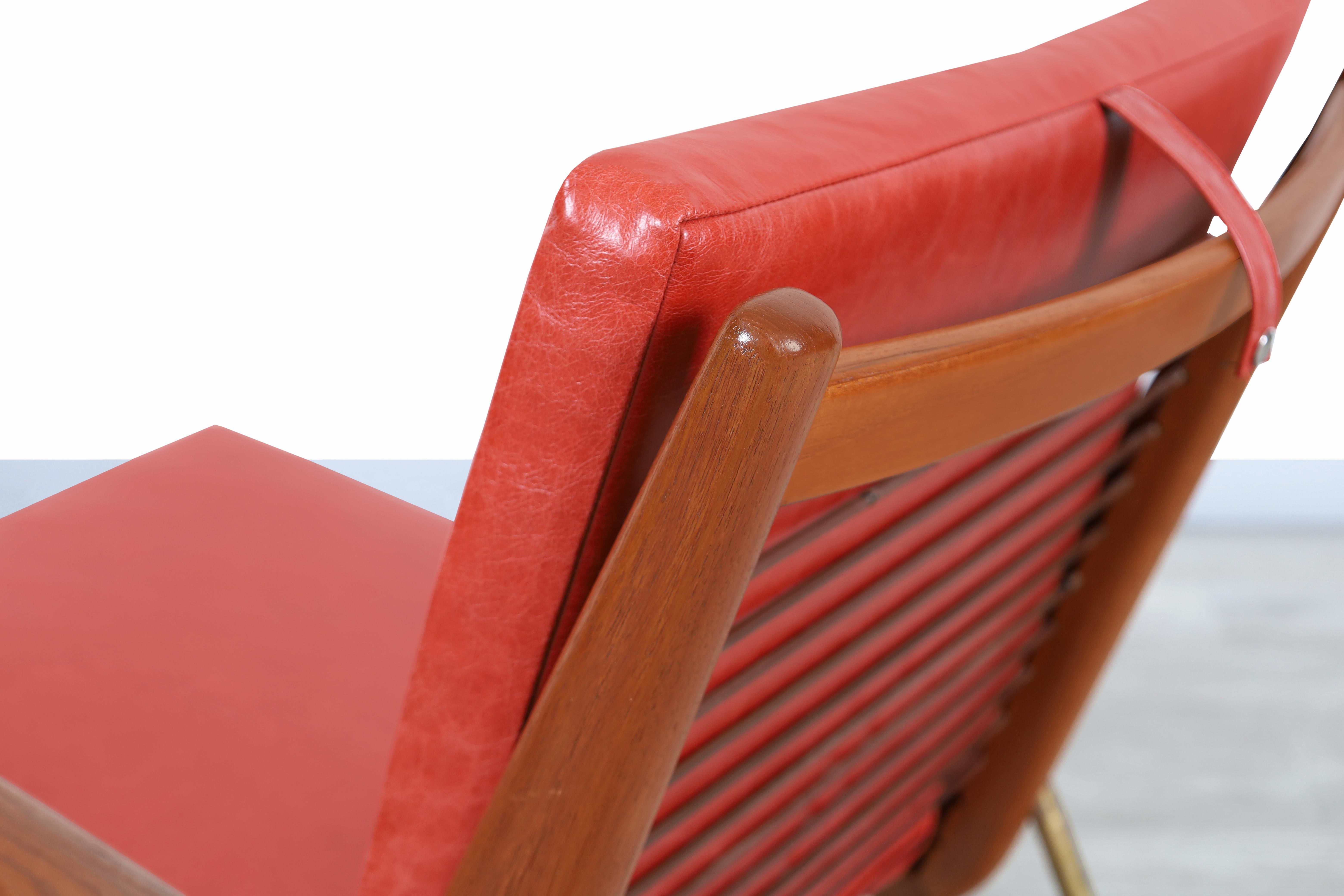 Dänischer moderner dänischer Boomerang-Stuhl von Peter Hvidt und Orla Molgaard-Nielsen im Angebot 1