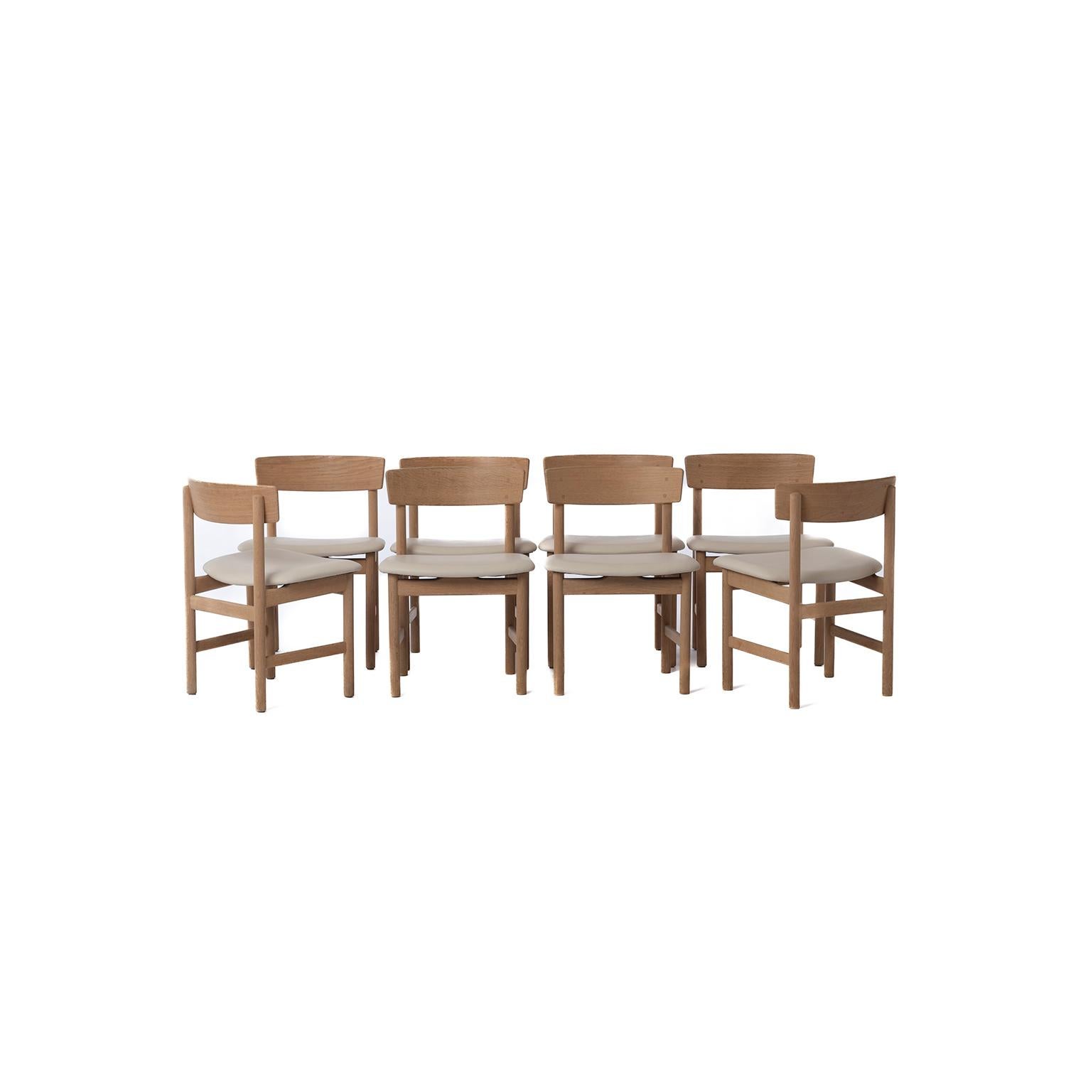 Danish Modern Borge Mogensen Dining Chairs In Excellent Condition In Minneapolis, MN