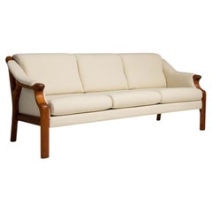 Danish Modern Bouclé Upholstered Sofa