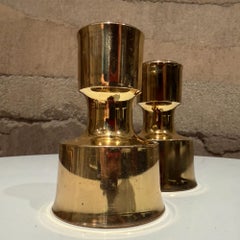 Bougeoirs modernes danois en laiton Jens Quistgaard Dansk Designs (2)