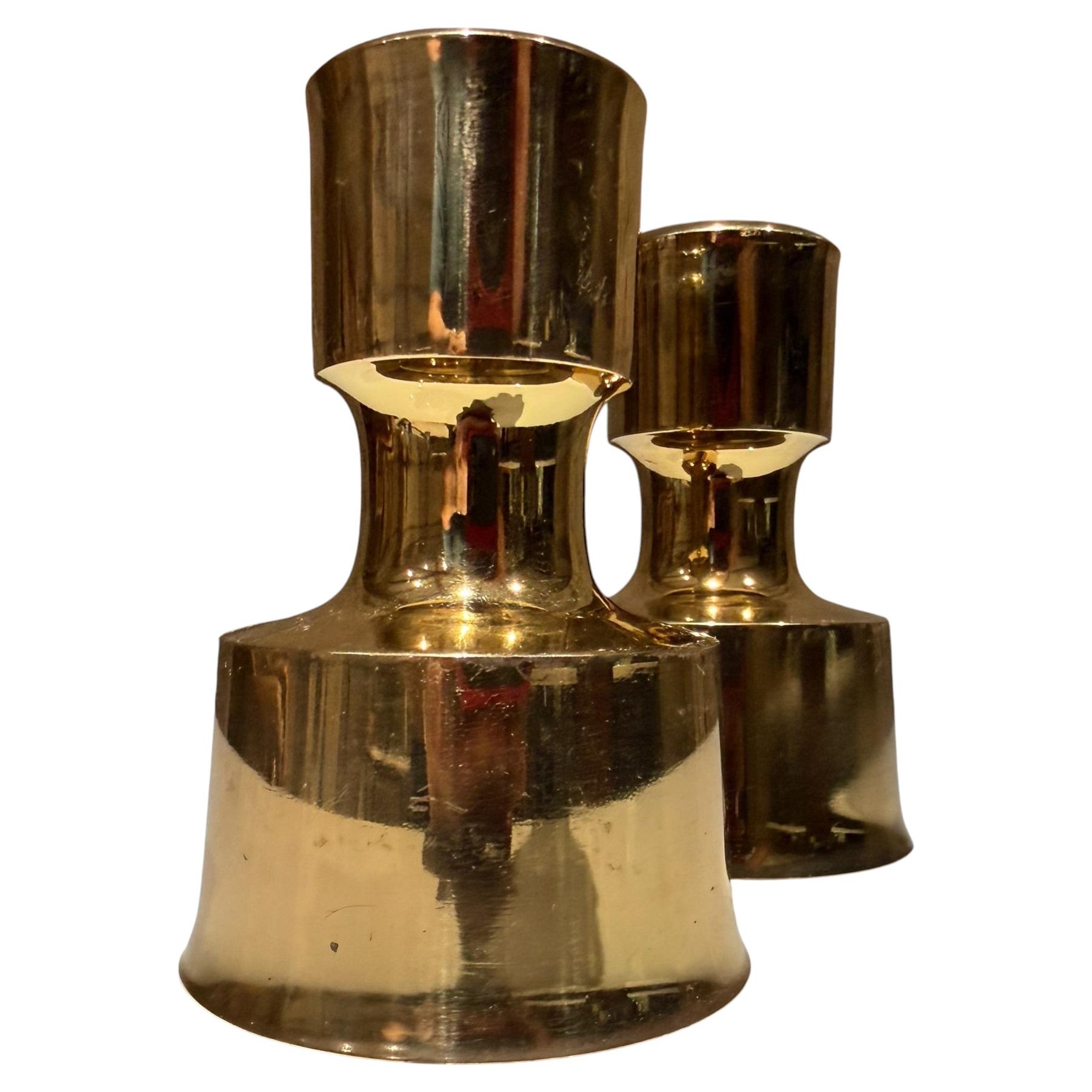 Danish Modern Brass Candle Holders Jens Quistgaard Dansk Designs (2)