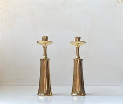 Danish Modern Brass Candleholders by Jens Harald Quistgaard - IHQ, 1960s