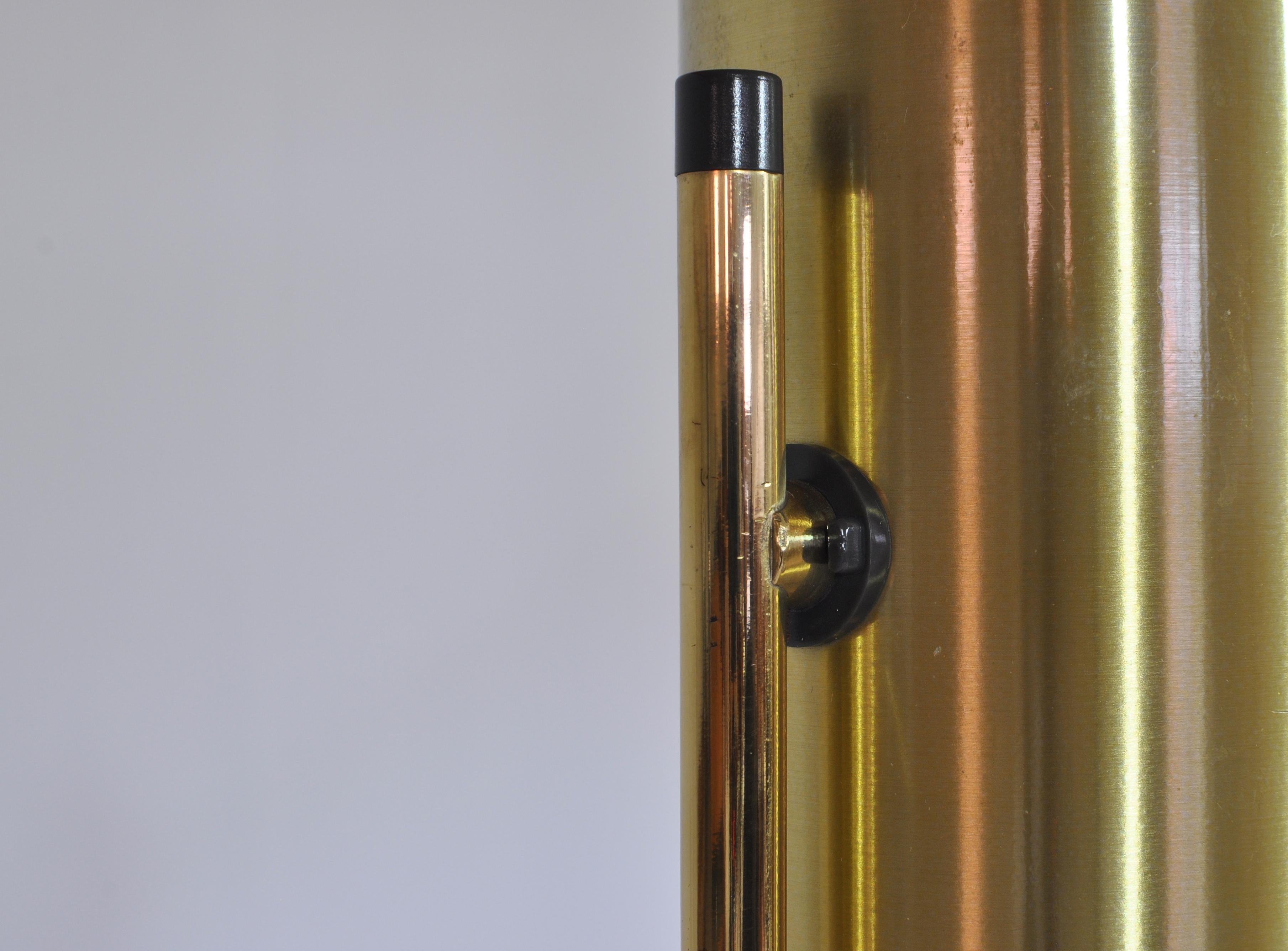 Danish Modern Brass Floor Lamp Model 